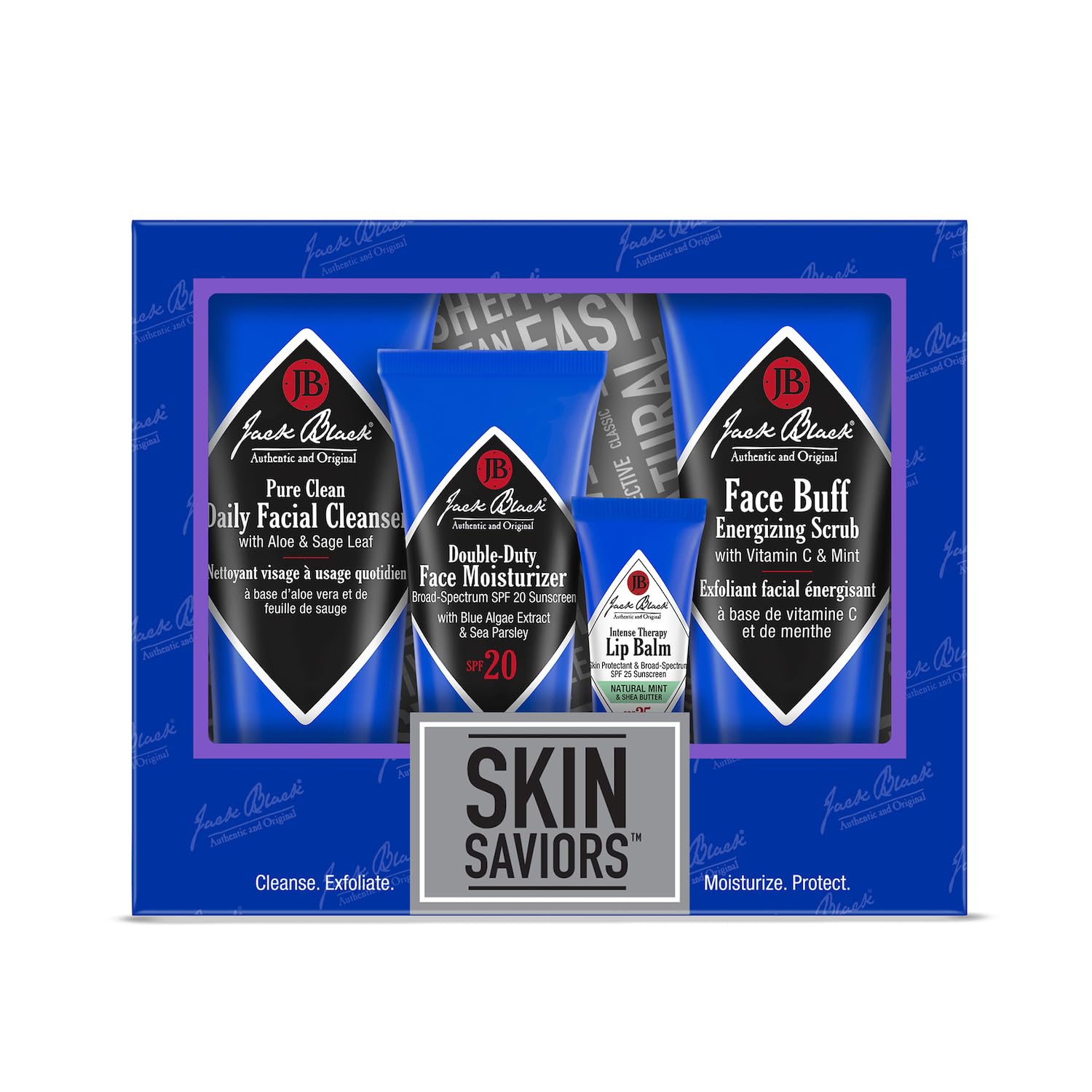 Jack Black Men's Skincare Kit, Men's Gift Set, Travel-Ready