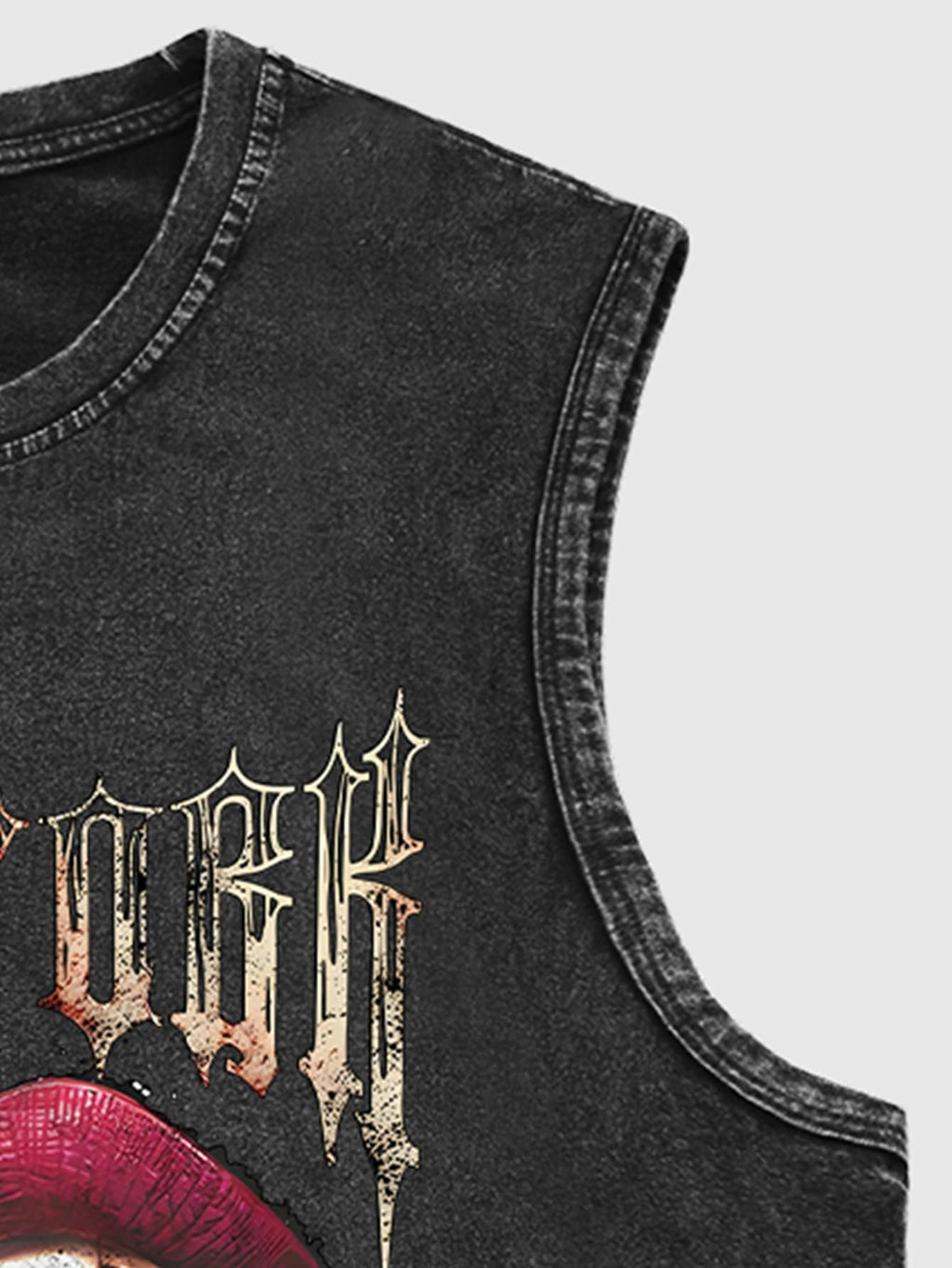 Verdusa Men's Graphic Tees Y2k Grunge Distressed Tee Summer Shirt Sreetwear