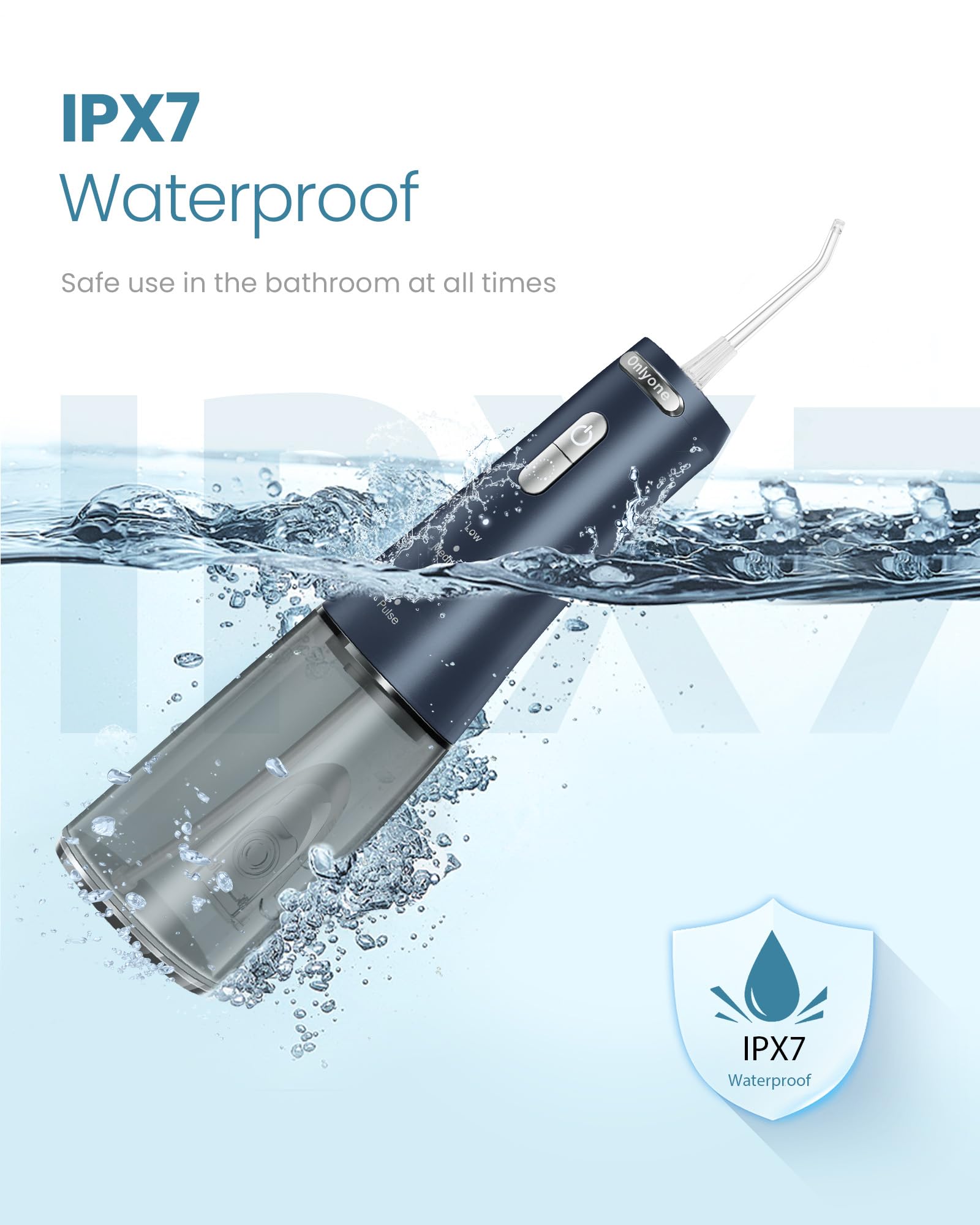 Onlyone Water Flosser with Adjustable Water Pressure for Daily Oral Care