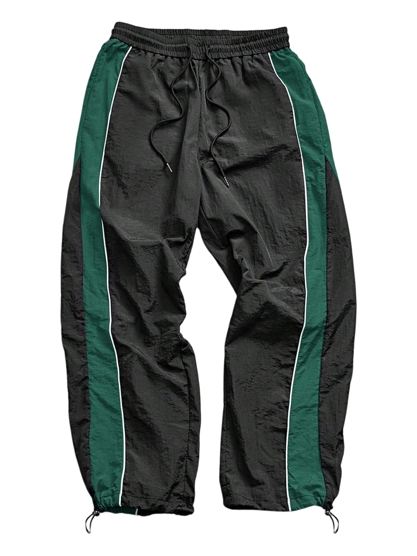 SHENHE Men's Y2k Wide Leg Baggy Parachute Pants Hip Hop Track Trousers