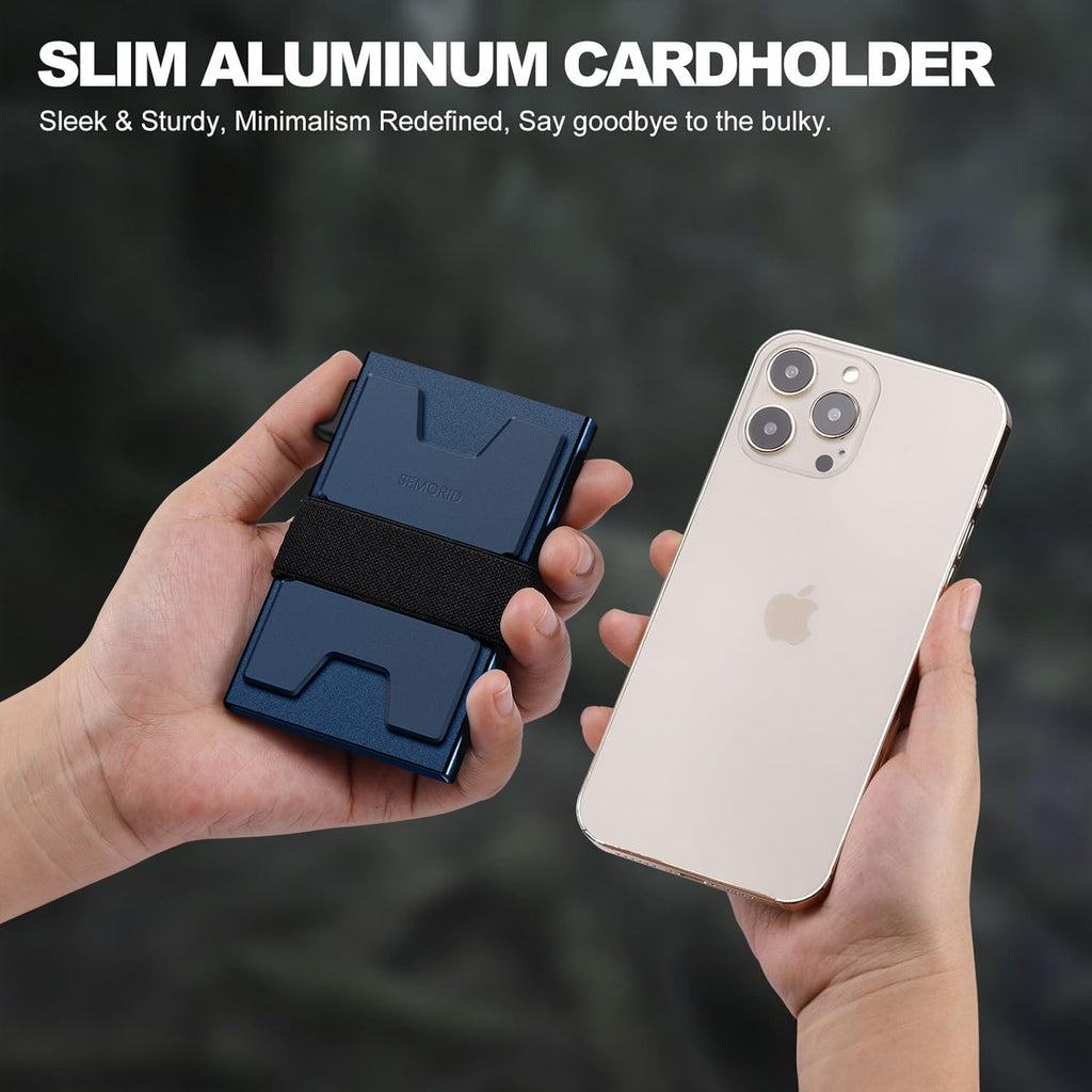 SEMORID RFID Blocking Slim Card Holder Wallet for Men Wallet Minimalist