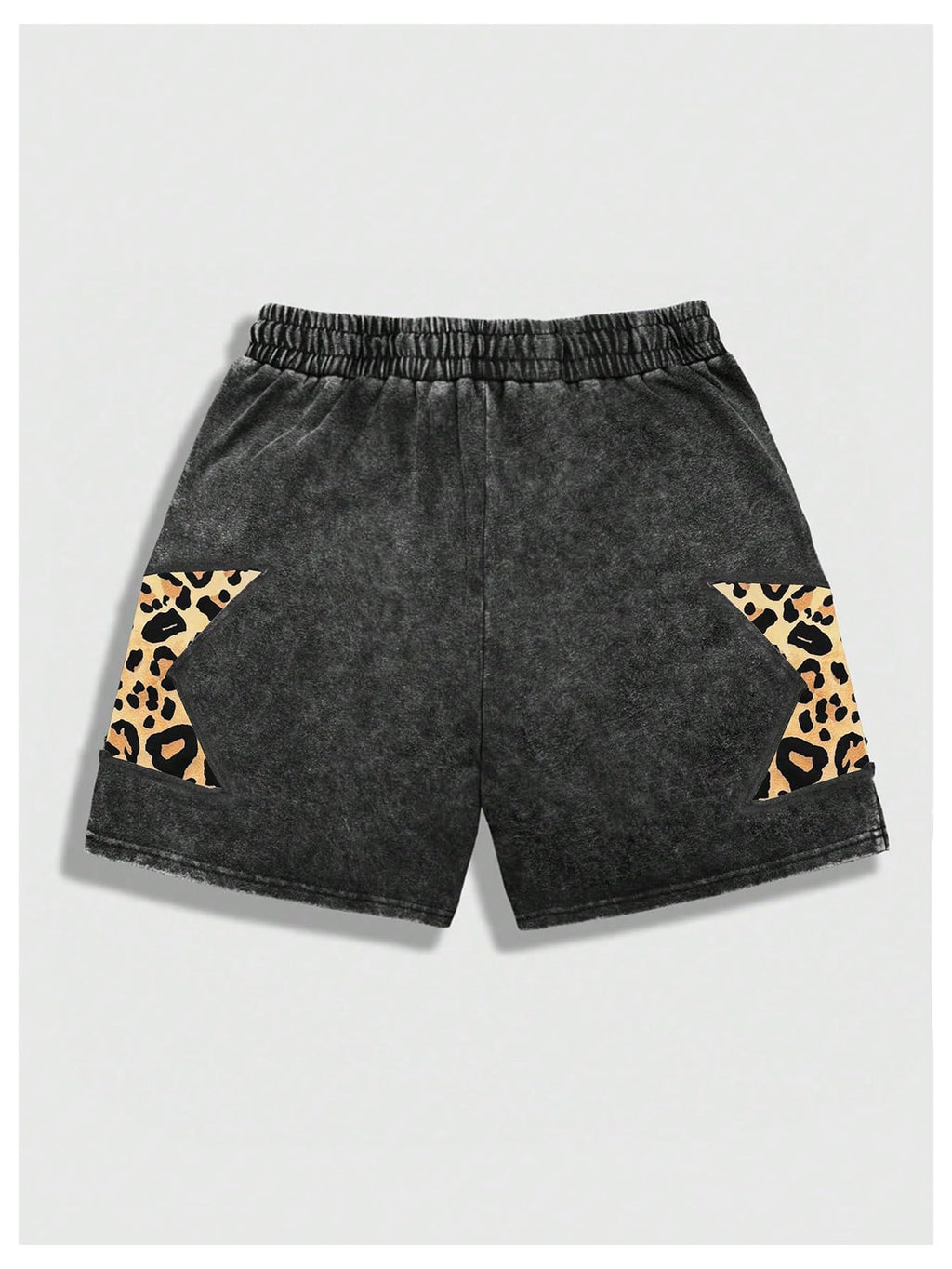 VIPWOLF Men's Star Graphic Y2k Shorts Distressed Track Shorts Streetwear