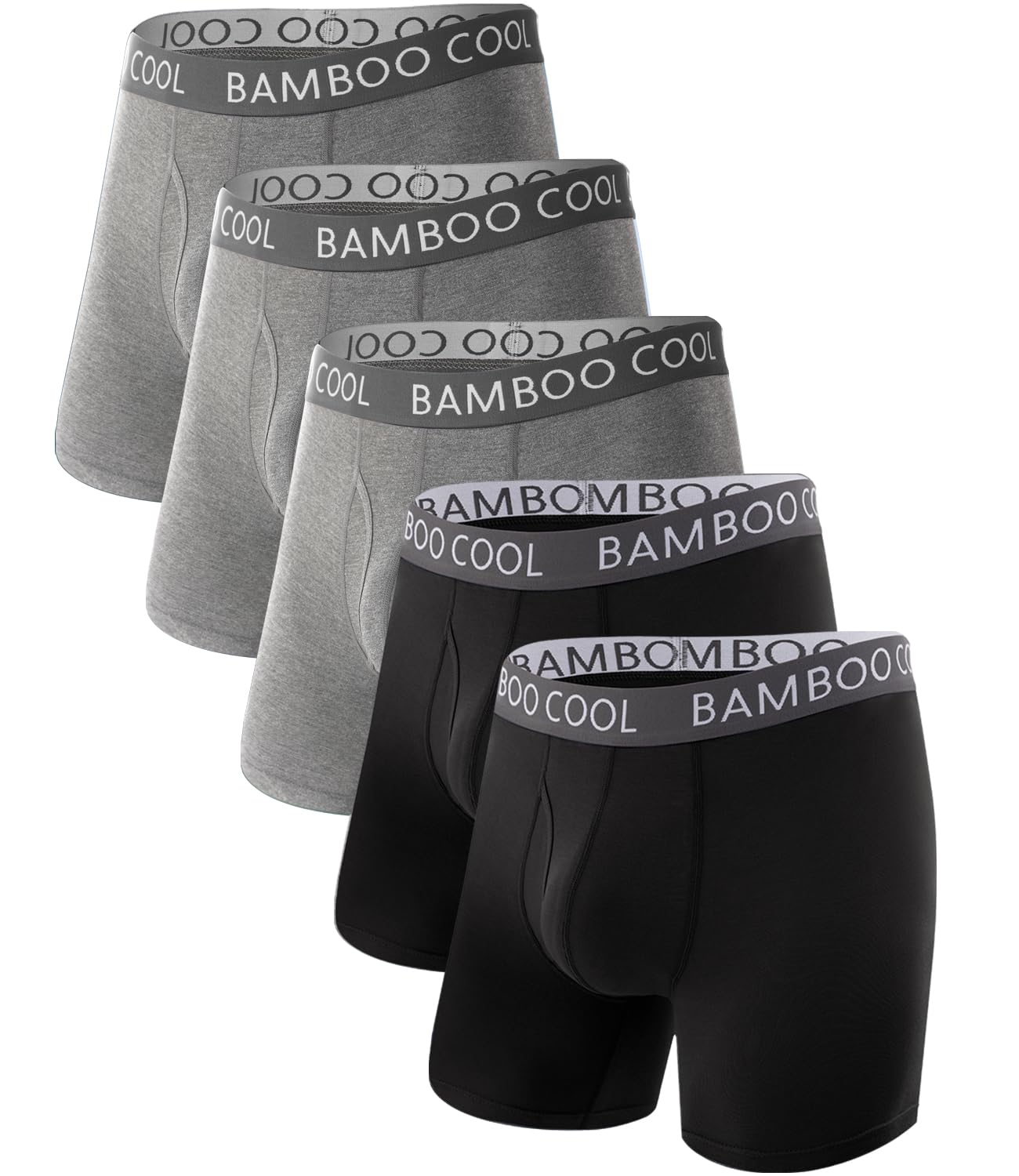 BAMBOO COOL Ultra Soft & breathable Mens Underwear Boxer Briefs Pack