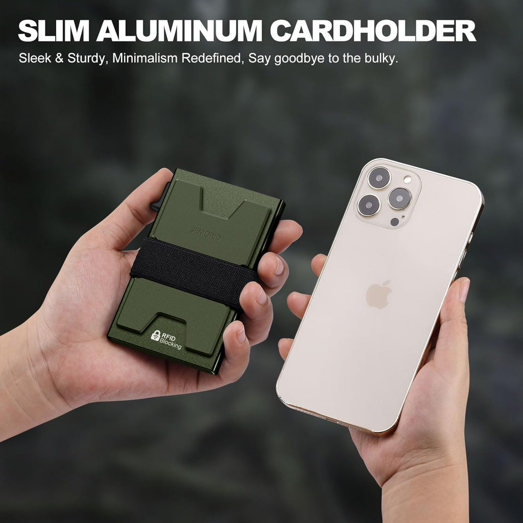 SEMORID RFID Blocking Slim Card Holder Wallet for Men Wallet Minimalist