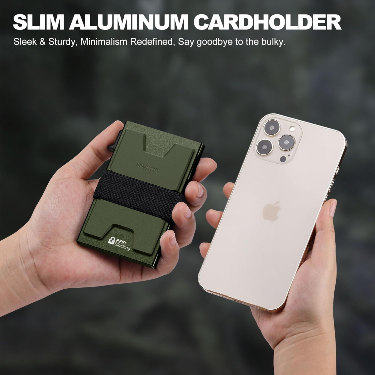 SEMORID RFID Blocking Slim Card Holder Wallet for Men Wallet Minimalist