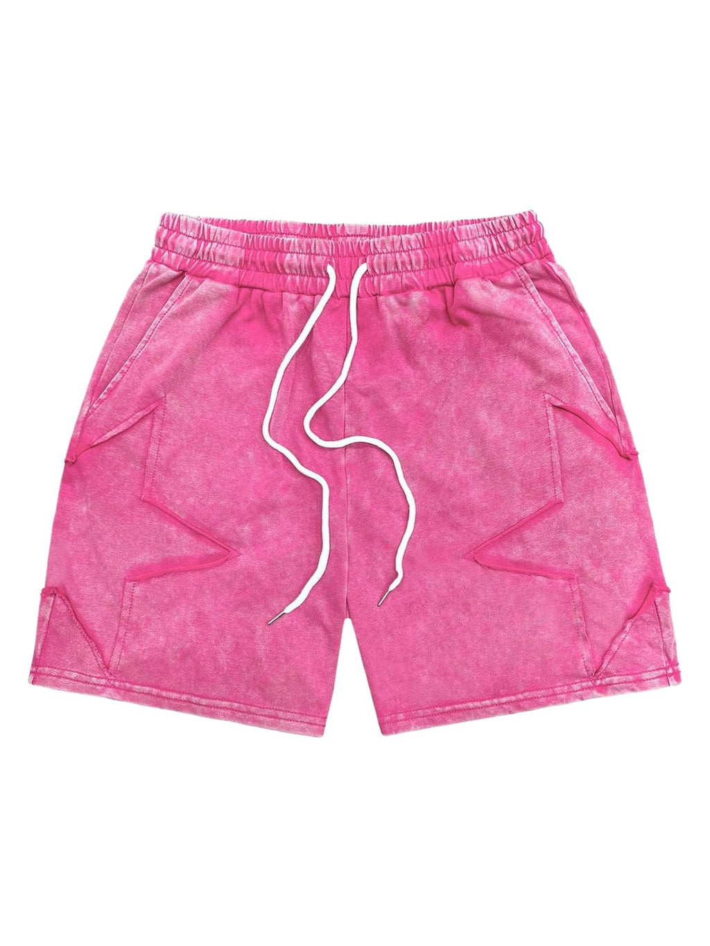 VIPWOLF Men's Star Graphic Y2k Shorts Distressed Track Shorts Streetwear