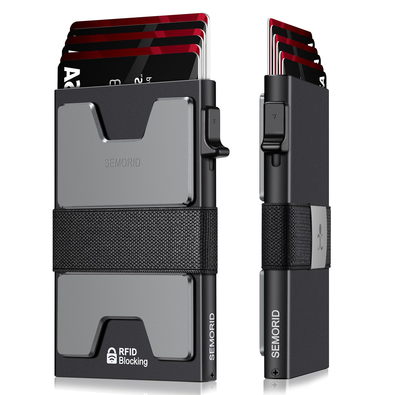 SEMORID RFID Blocking Slim Card Holder Wallet for Men Wallet Minimalist