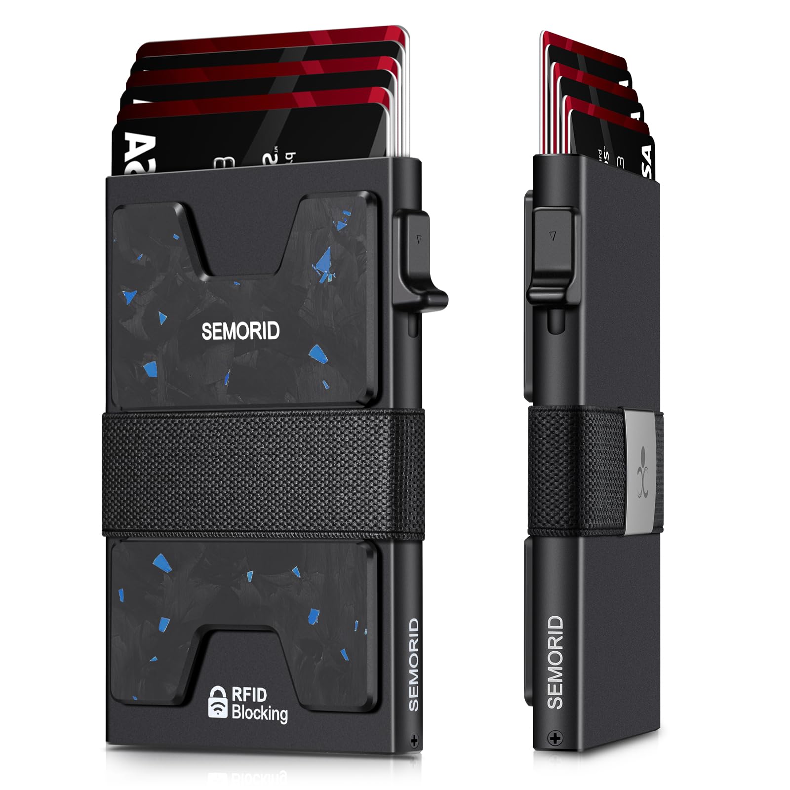 SEMORID RFID Blocking Slim Card Holder Wallet for Men Wallet Minimalist