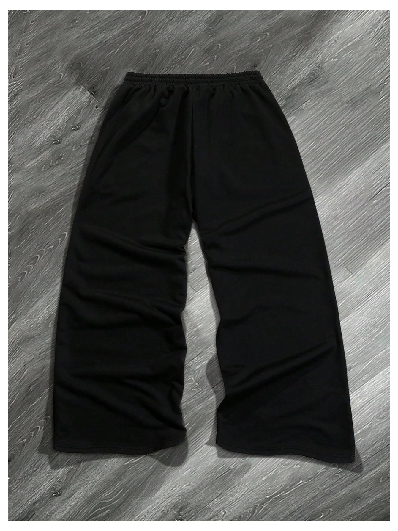 SHENHE Men's Y2k Graphic Track Striped Parachute Wide Leg Sweatpants