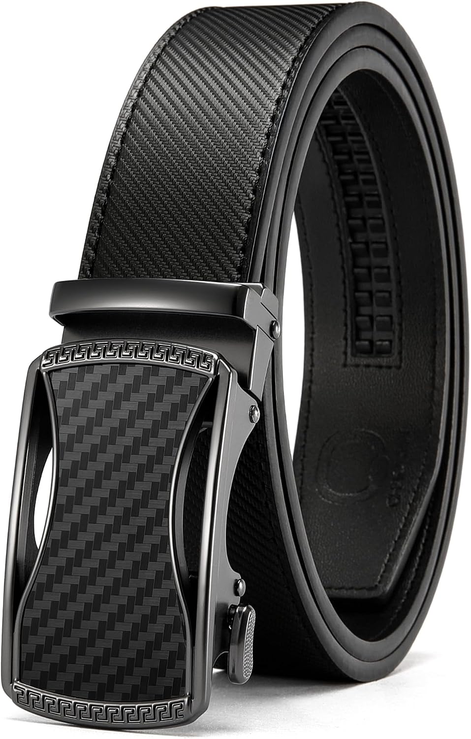 CHAOREN Men's Leather Ratchet Belt - Customizable Fit (35mm)