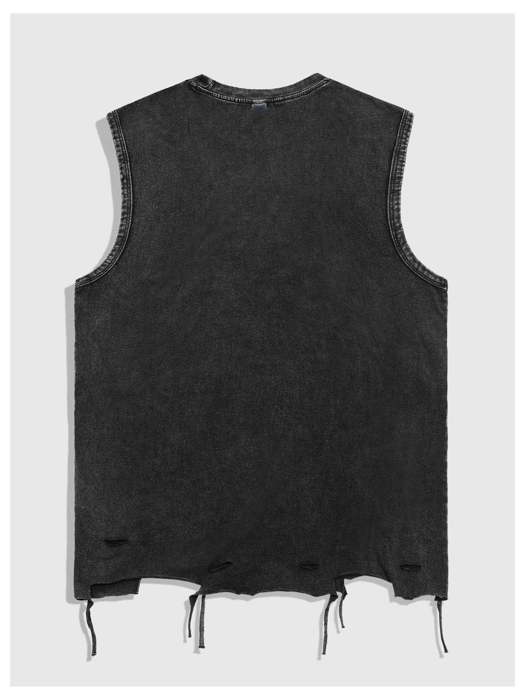 Verdusa Men's Graphic Tees Y2k Grunge Distressed Tee Summer Shirt Sreetwear