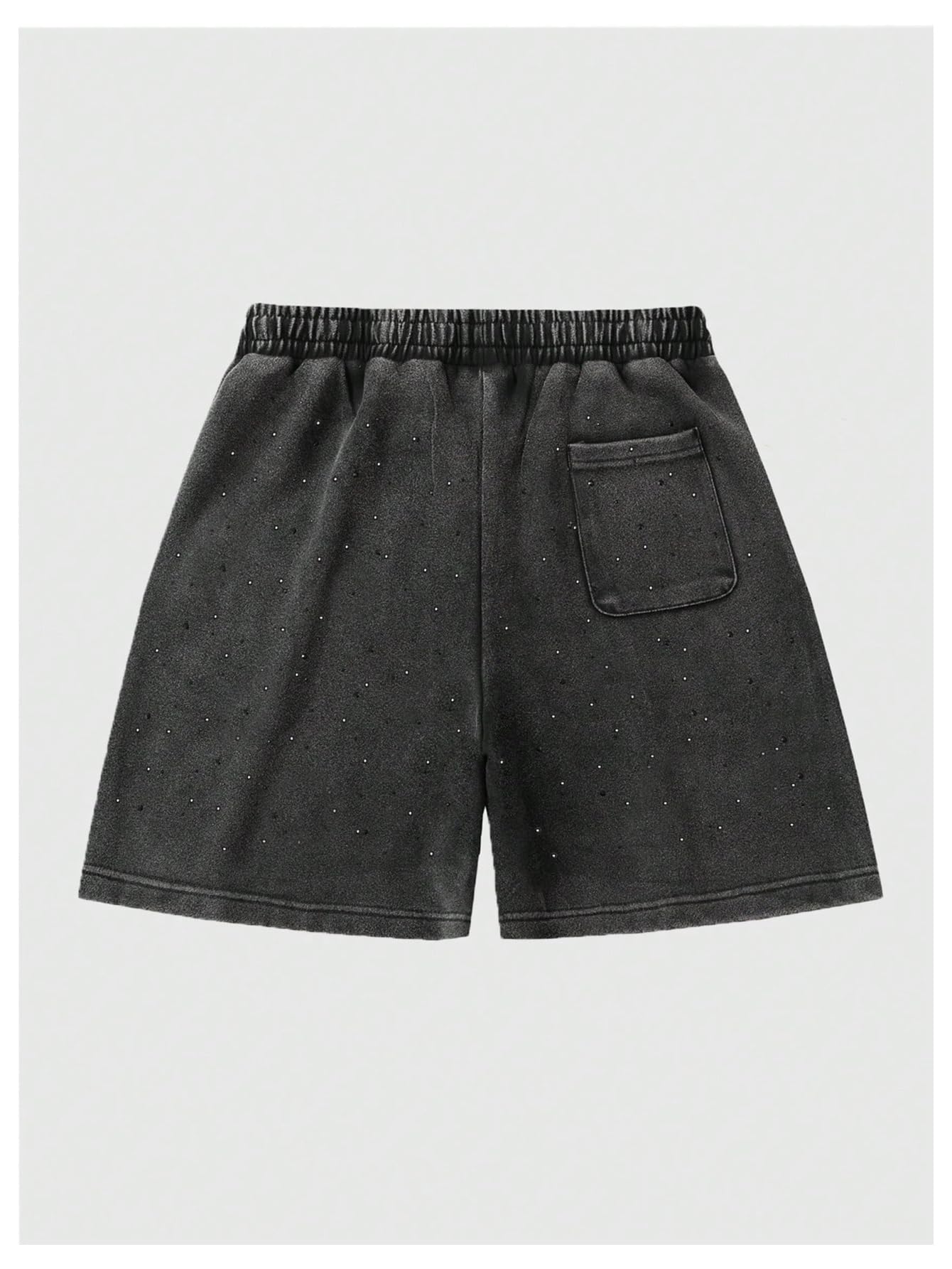 VIPWOLF Men's Star Graphic Y2k Shorts Distressed Track Shorts Streetwear