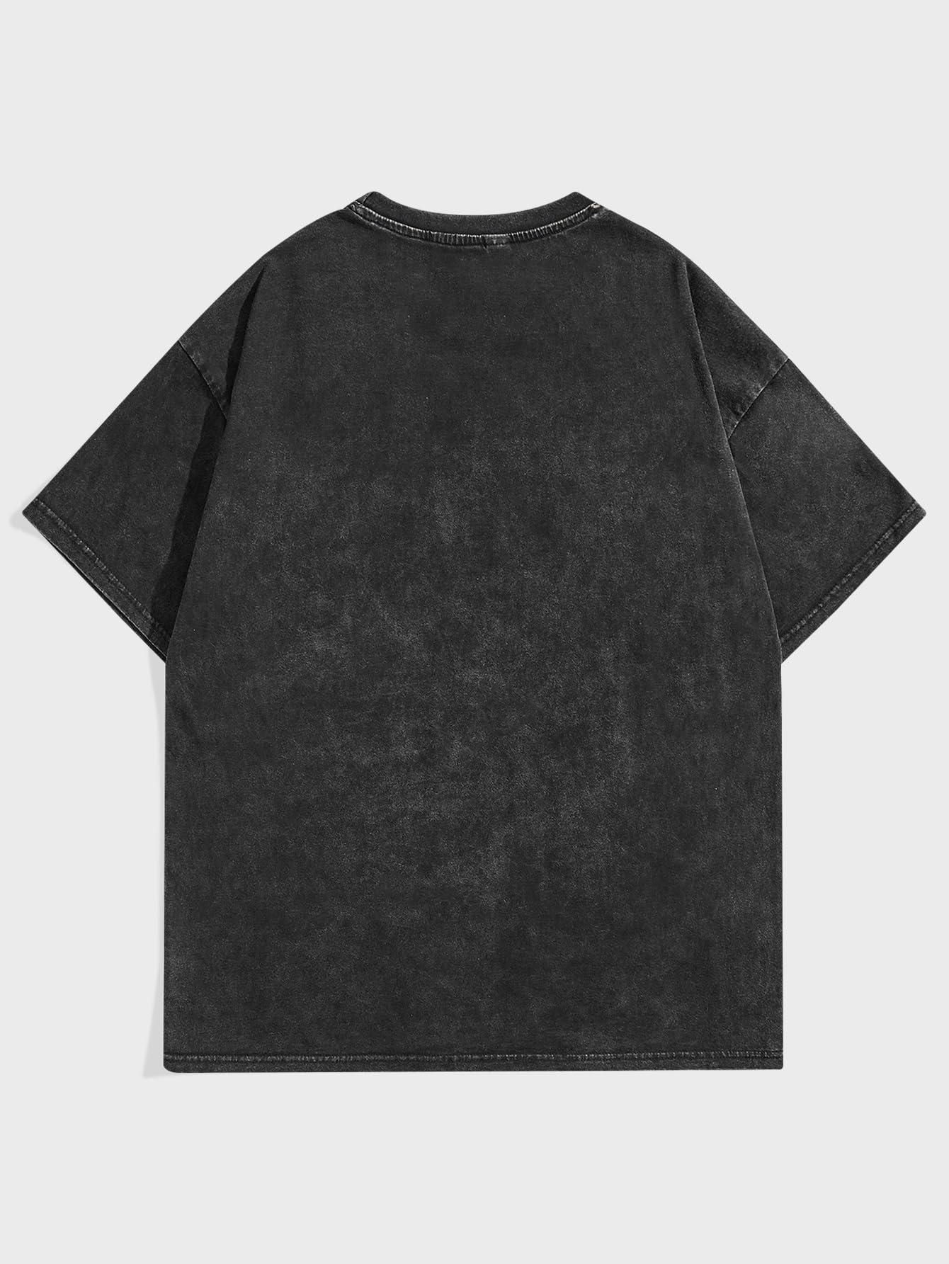 Verdusa Men's Y2k Graphic Tees Short Sleeve Crew Neck Grunge Shirts