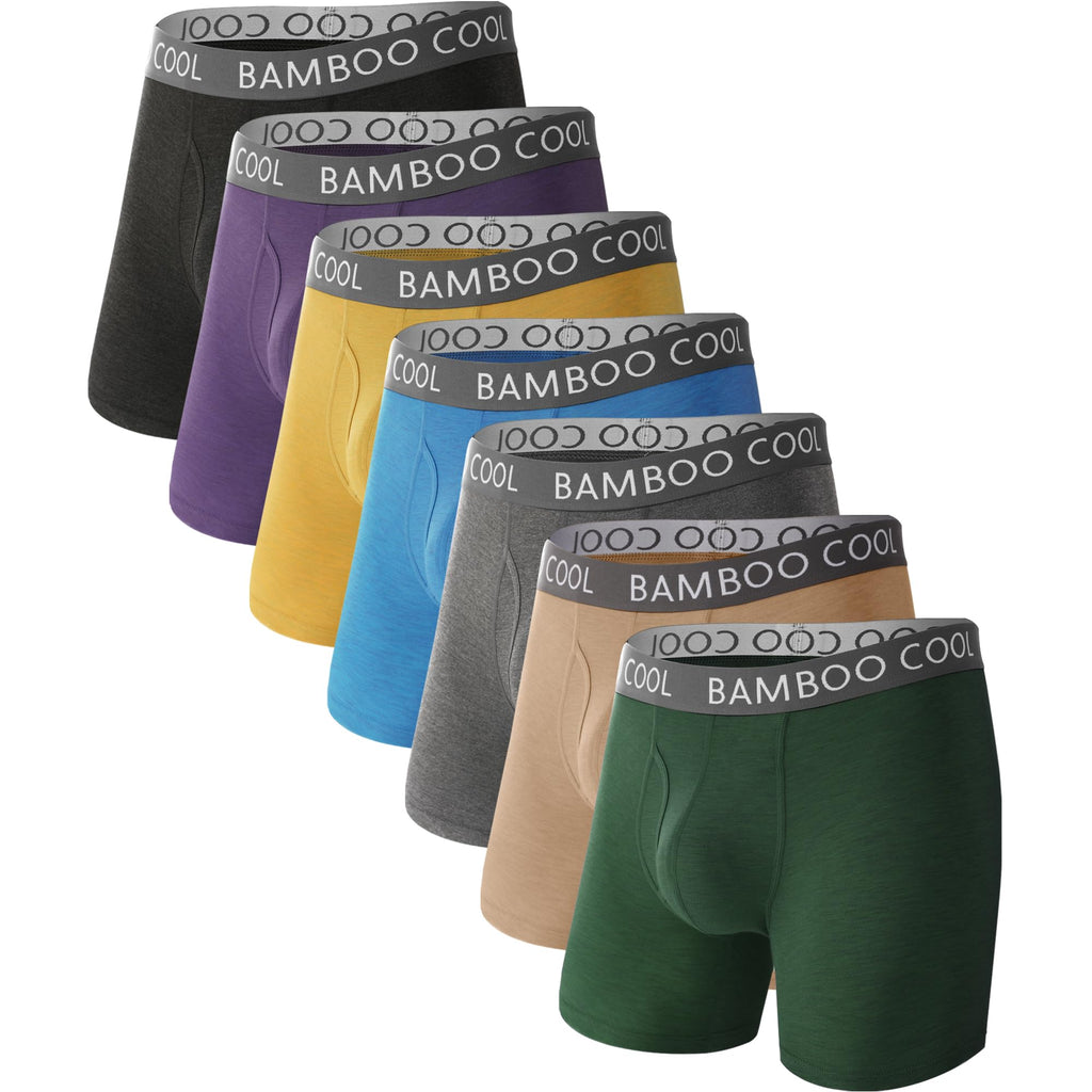 BAMBOO COOL Ultra Soft & breathable Mens Underwear Boxer Briefs Pack