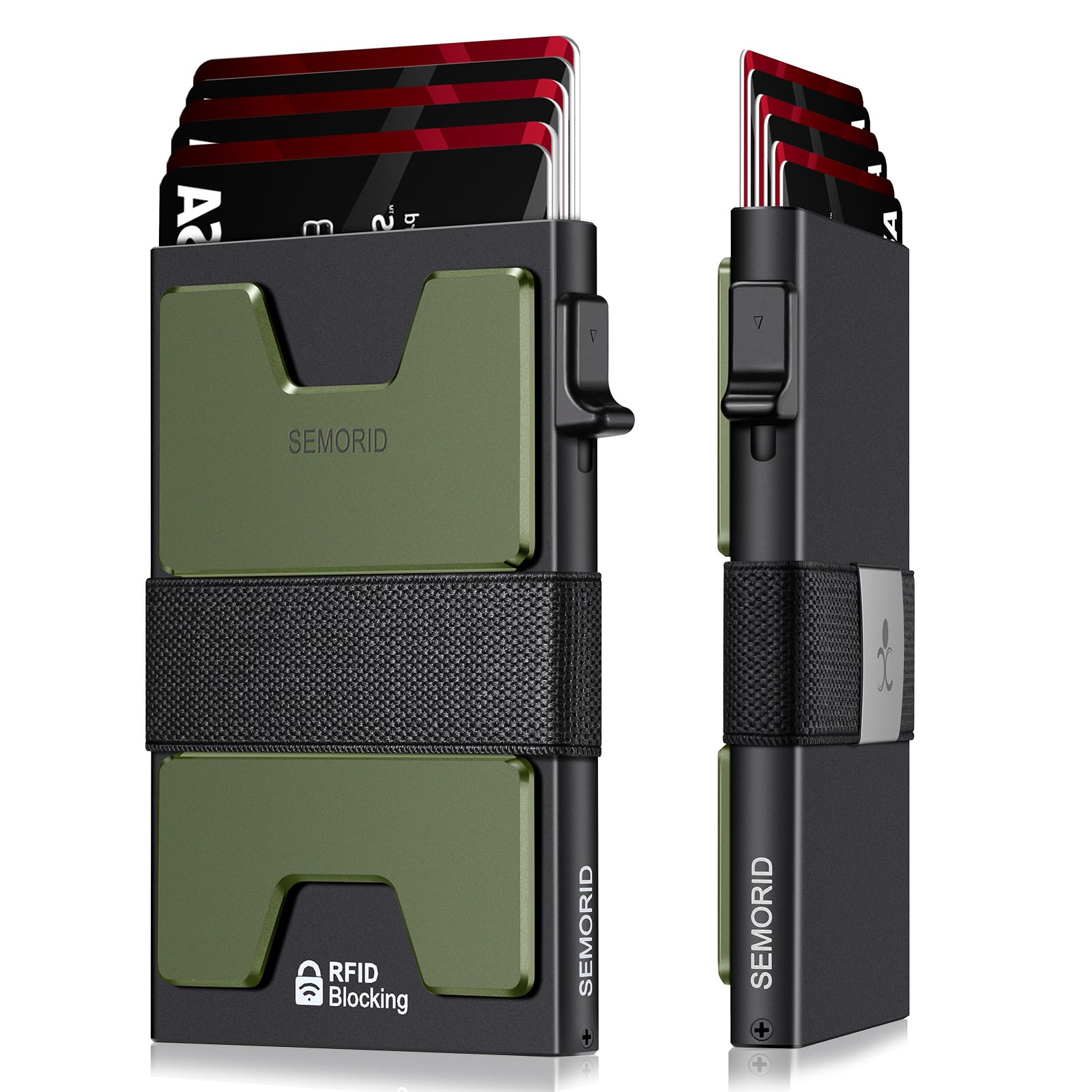 SEMORID RFID Blocking Slim Card Holder Wallet for Men Wallet Minimalist