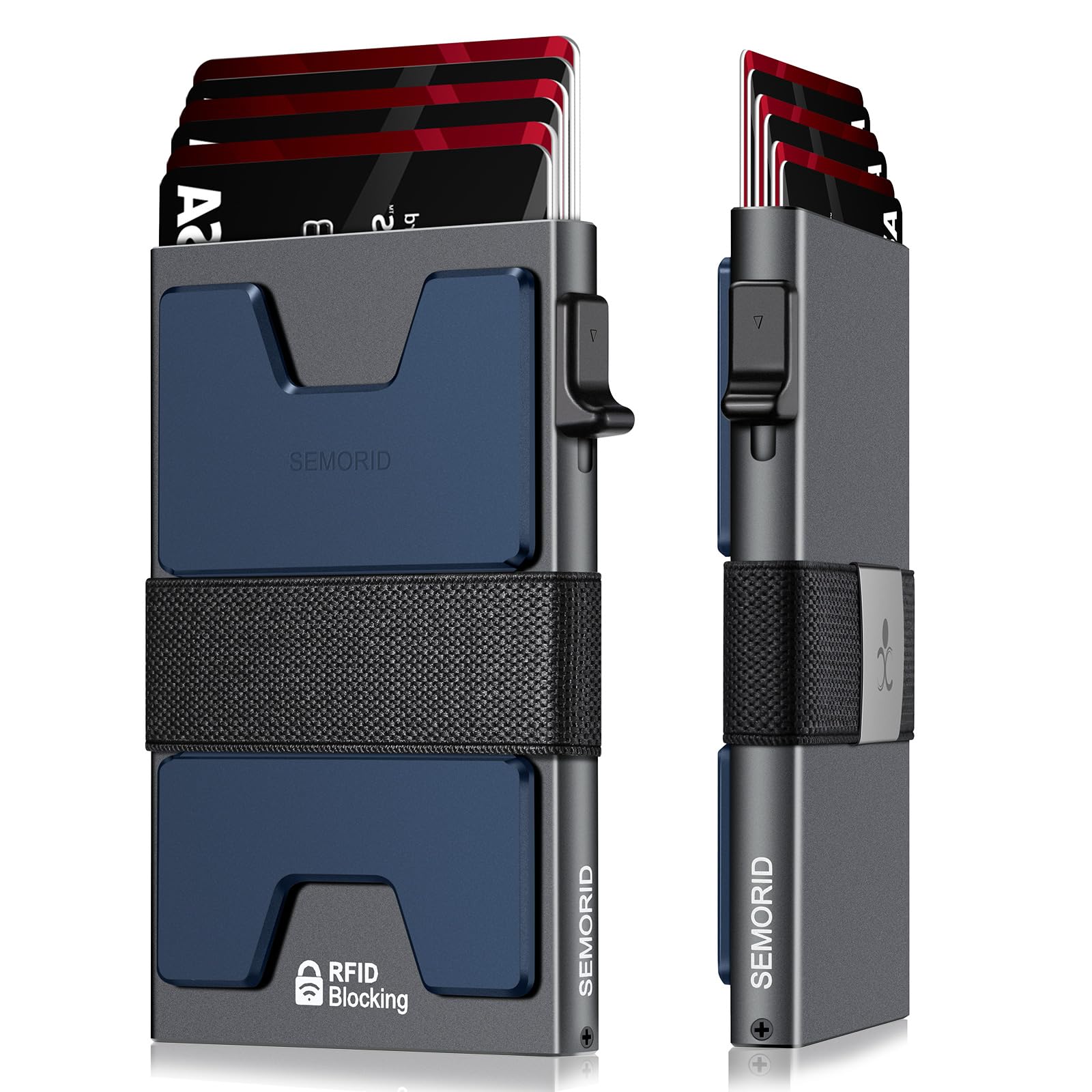 SEMORID RFID Blocking Slim Card Holder Wallet for Men Wallet Minimalist