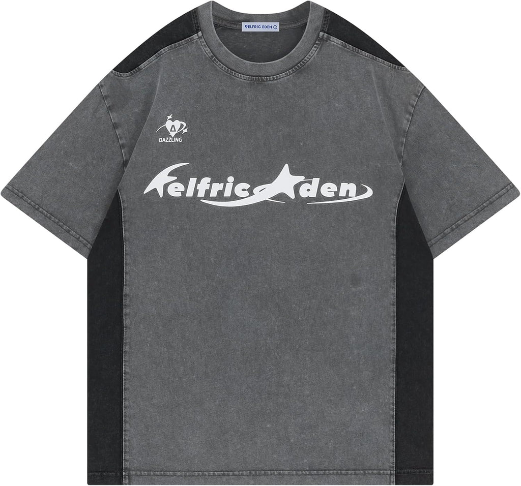 Aelfric Eden Graphic Tees Y2k Mens Oversized T Shirt Racing Streetwear Shirts Unisex Casual Summer Tops