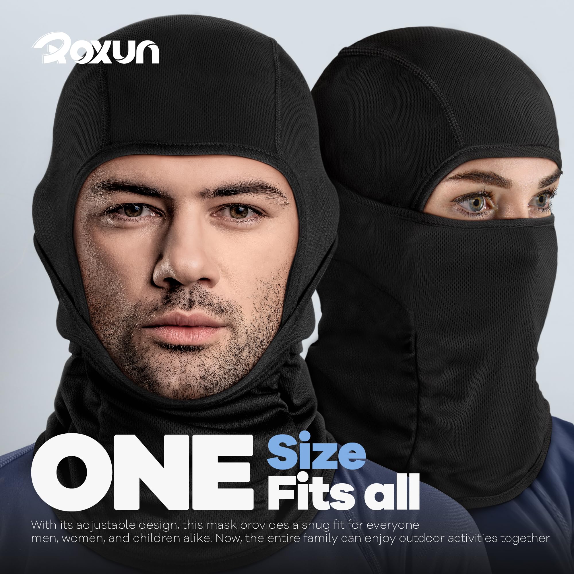 ROXUN Ski Mask Balaclava, Motorcycle Summer Cooling Breathable UV Protector