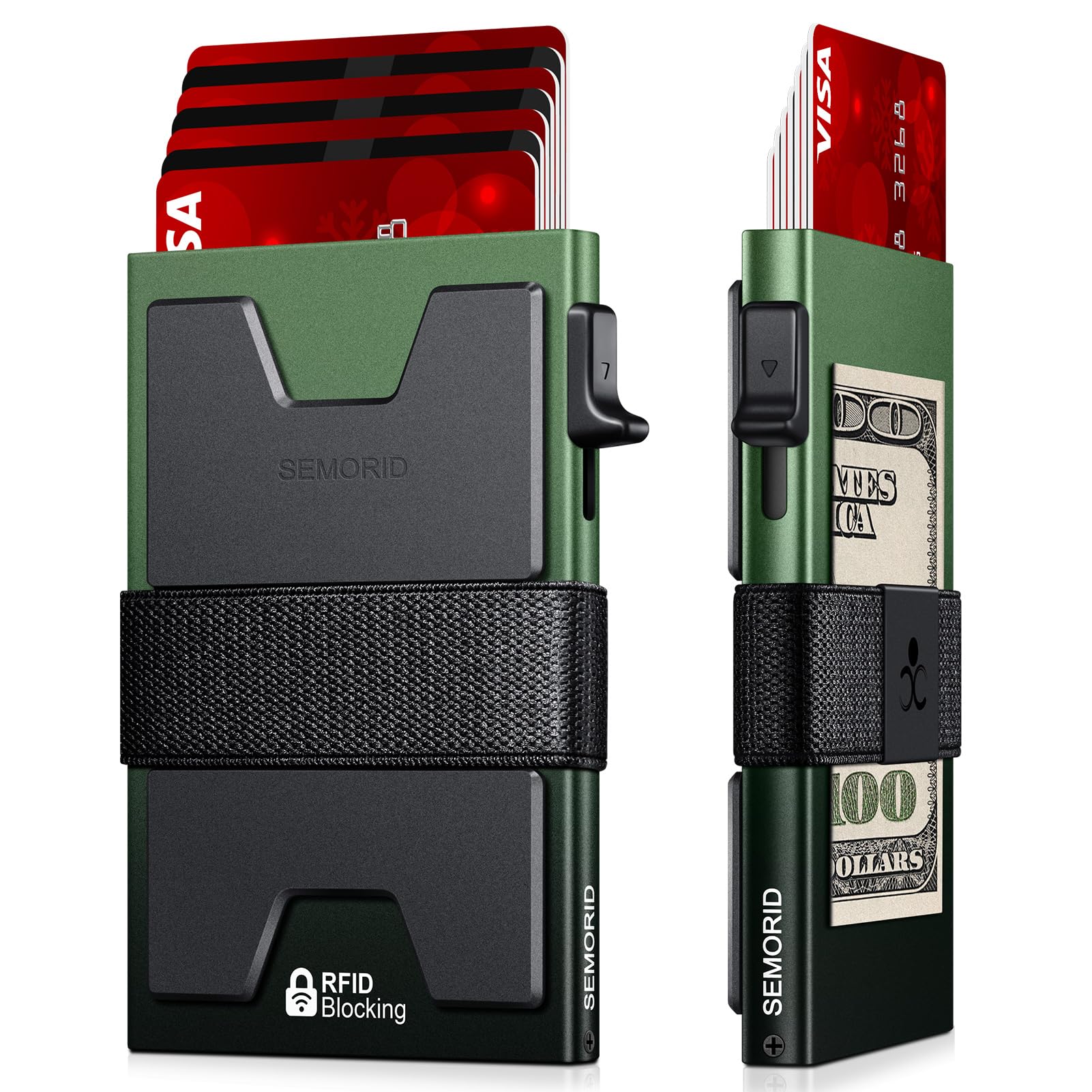 SEMORID RFID Blocking Slim Card Holder Wallet for Men Wallet Minimalist