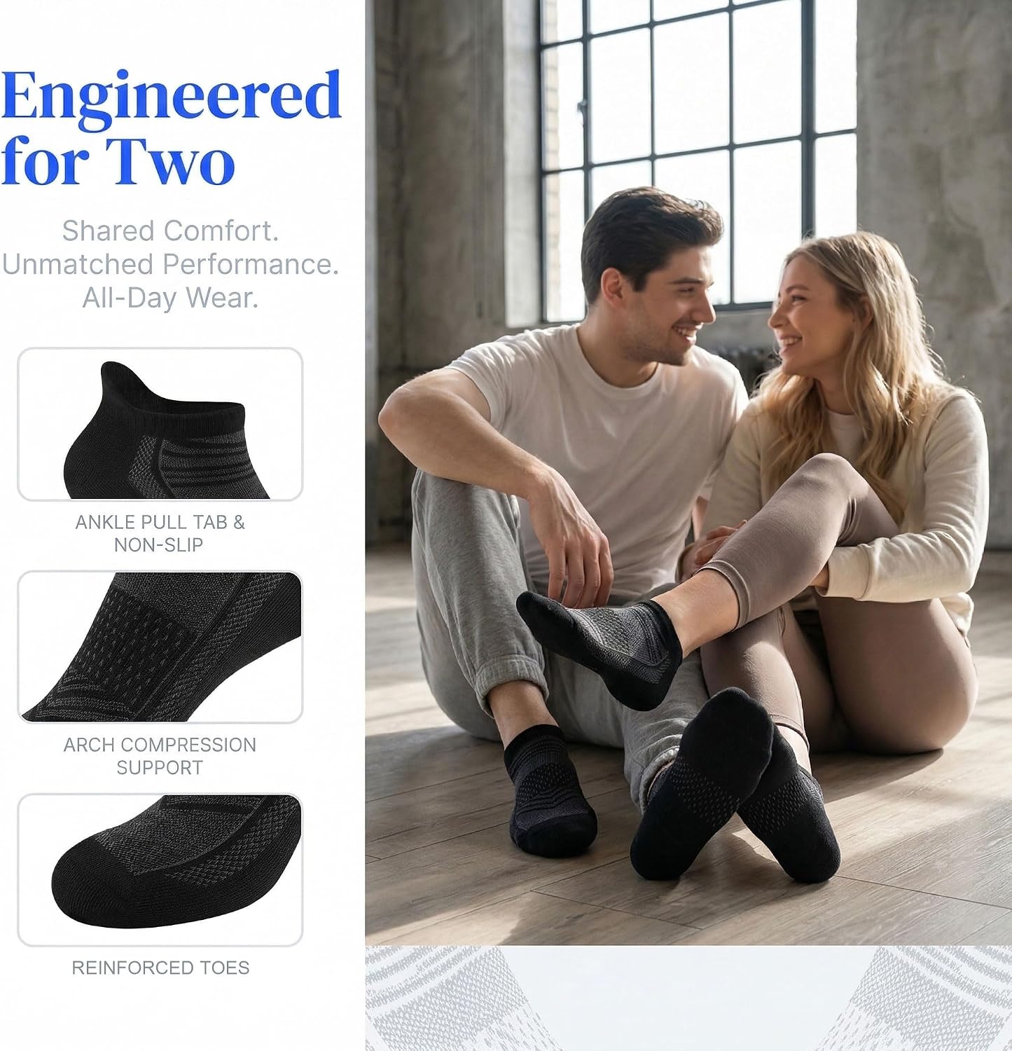 shnn 14 Pairs Mens/Womens Ankle Socks Breathable Casual Low Cut Short Socks for Men/Women with Heel Tab