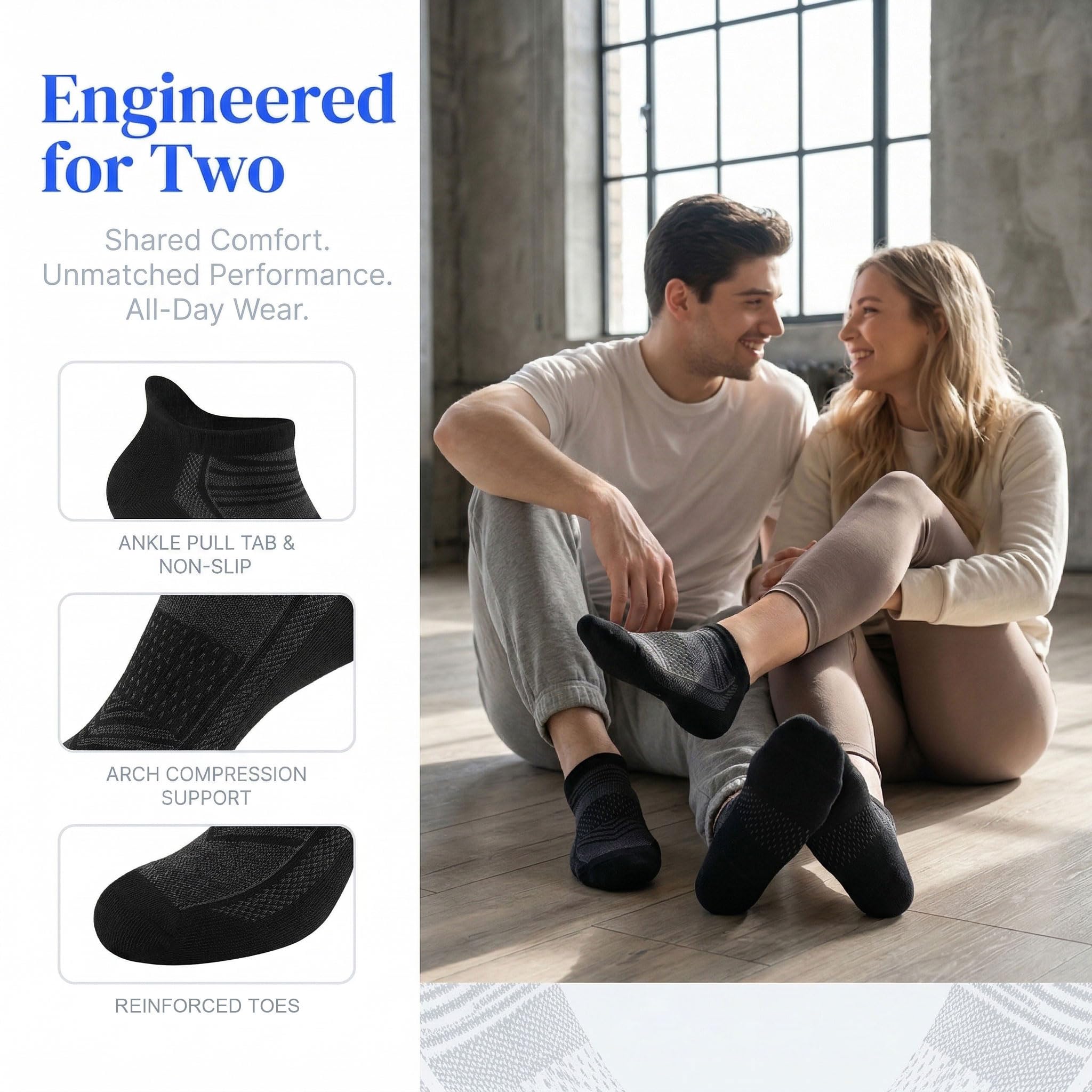 shnn 14 Pairs Mens/Womens Ankle Socks Breathable Casual Low Cut Short Socks for Men/Women with Heel Tab