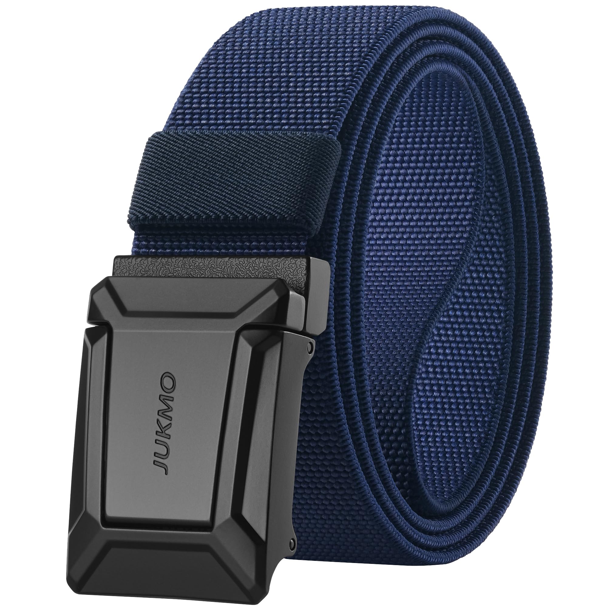 JUKMO Men's Stretch Tactical Belt, 1.5" Elastic Nylon Web with Flip Buckle