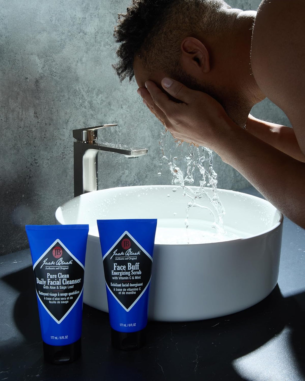 Jack Black Men's Skincare Kit, Men's Gift Set, Travel-Ready