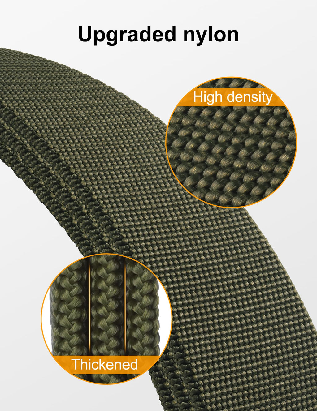 JUKMO Men's Stretch Tactical Belt, 1.5" Elastic Nylon Web with Flip Buckle