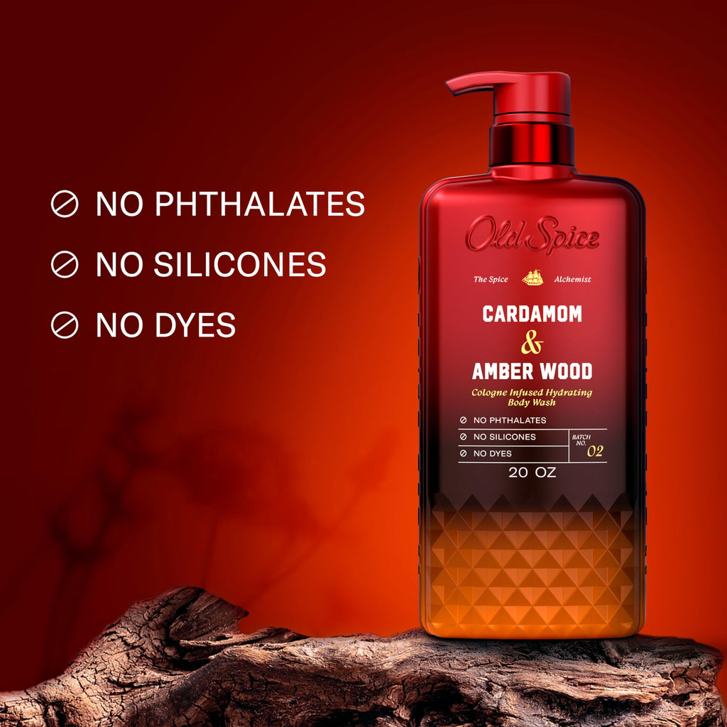 Old Spice Body Wash for Men, Cashmere + Vanilla Wood Scent, 20 fl oz