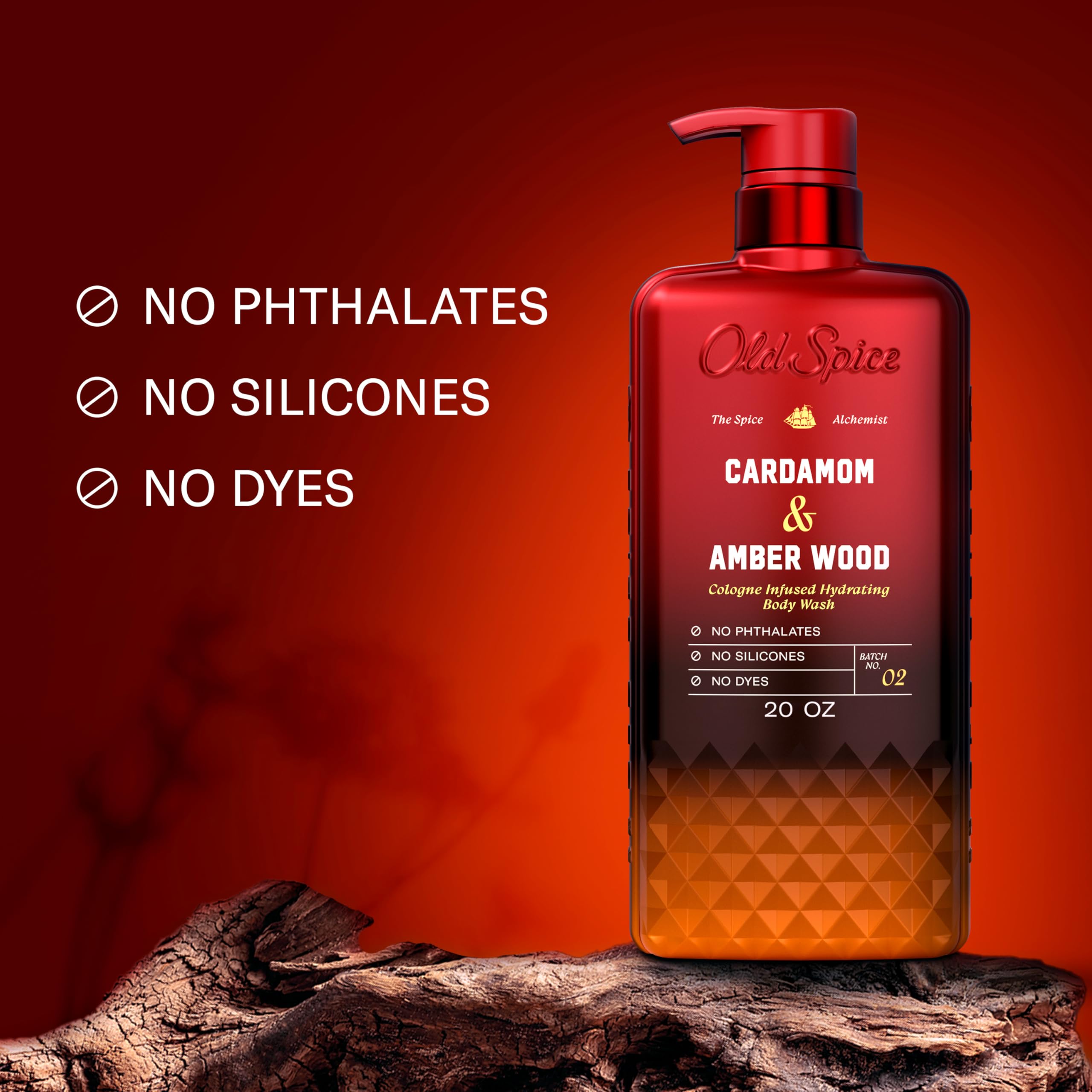 Old Spice Body Wash for Men, Cashmere + Vanilla Wood Scent, 20 fl oz
