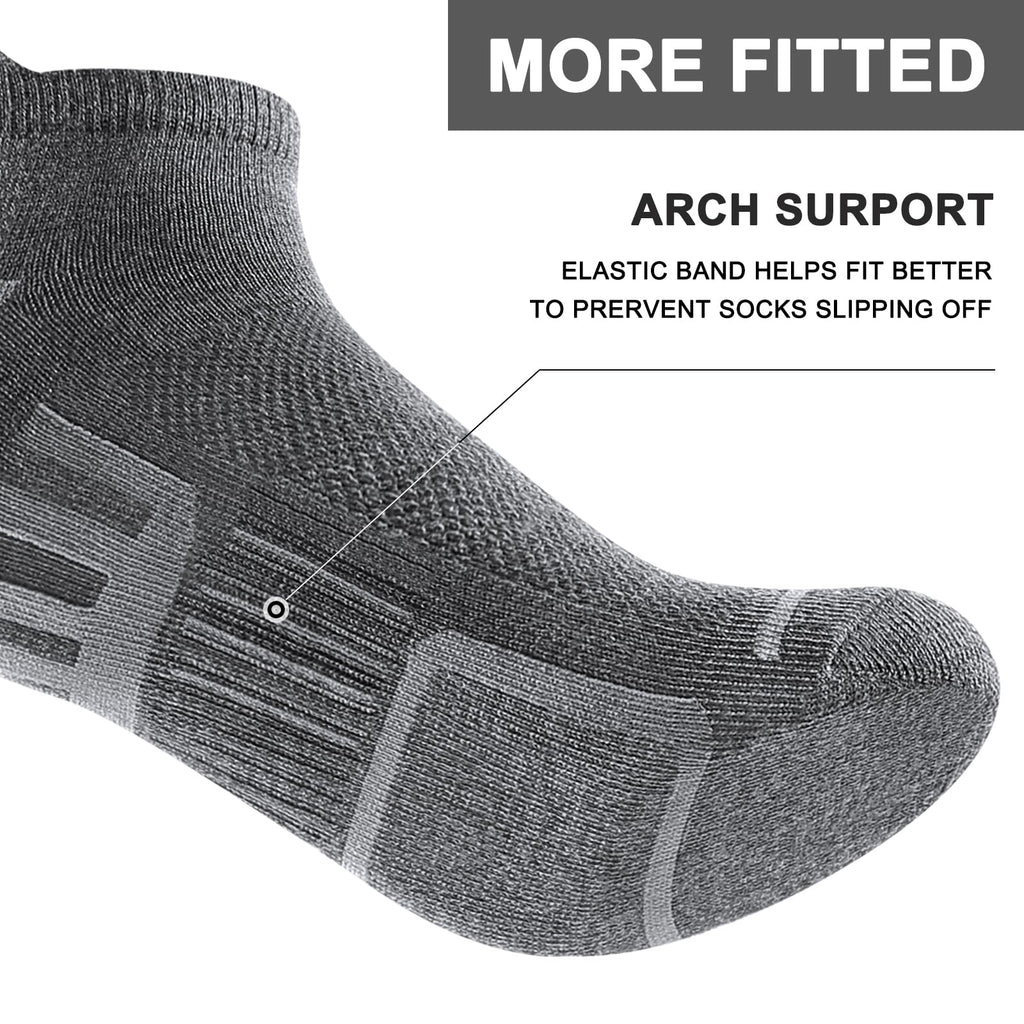 shnn 12 Pairs Mens Ankle Socks Athletic Casual Low Cut Short Socks for Men