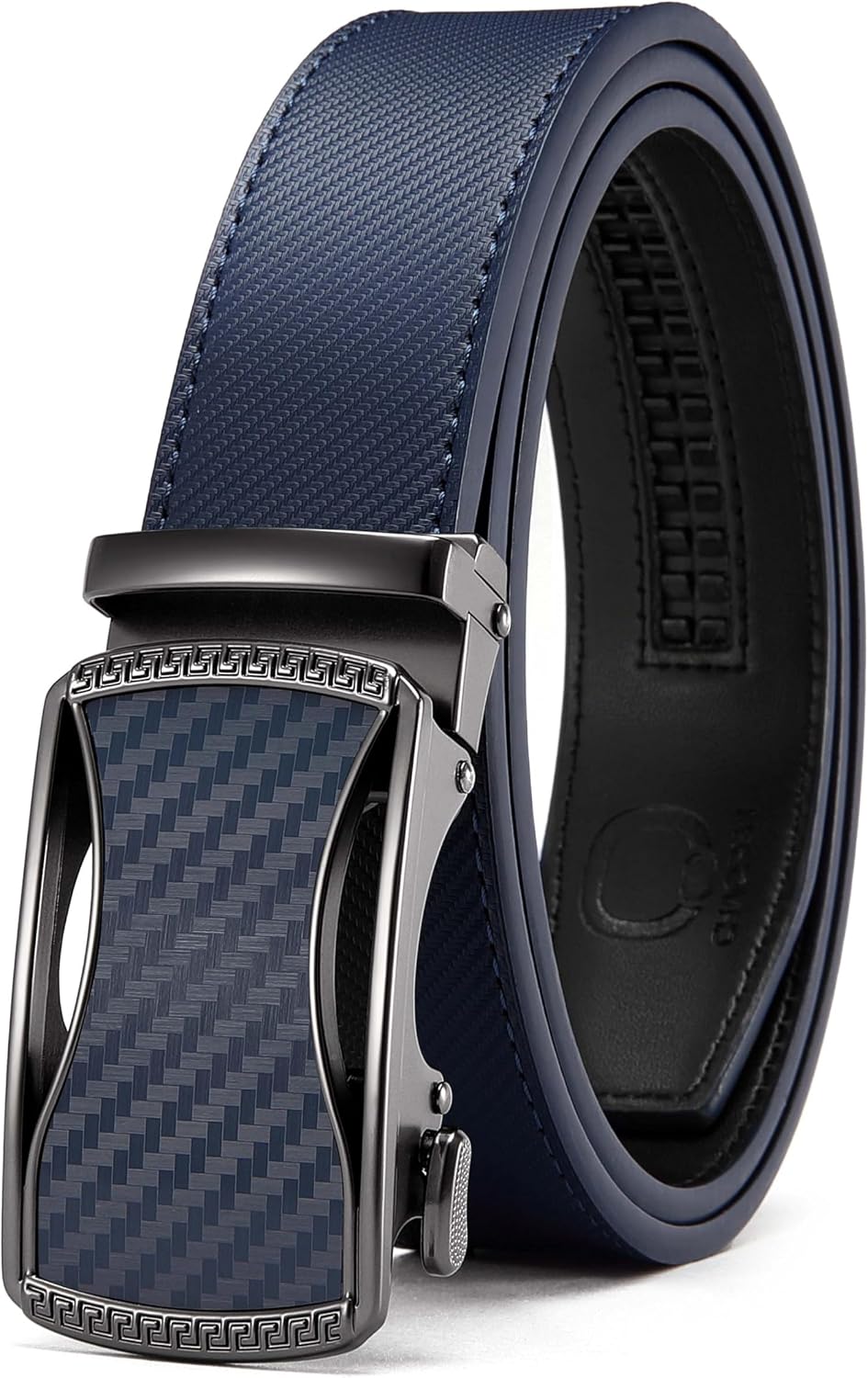 CHAOREN Men's Leather Ratchet Belt - Customizable Fit (35mm)