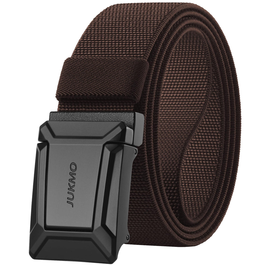 JUKMO Men's Stretch Tactical Belt, 1.5" Elastic Nylon Web with Flip Buckle