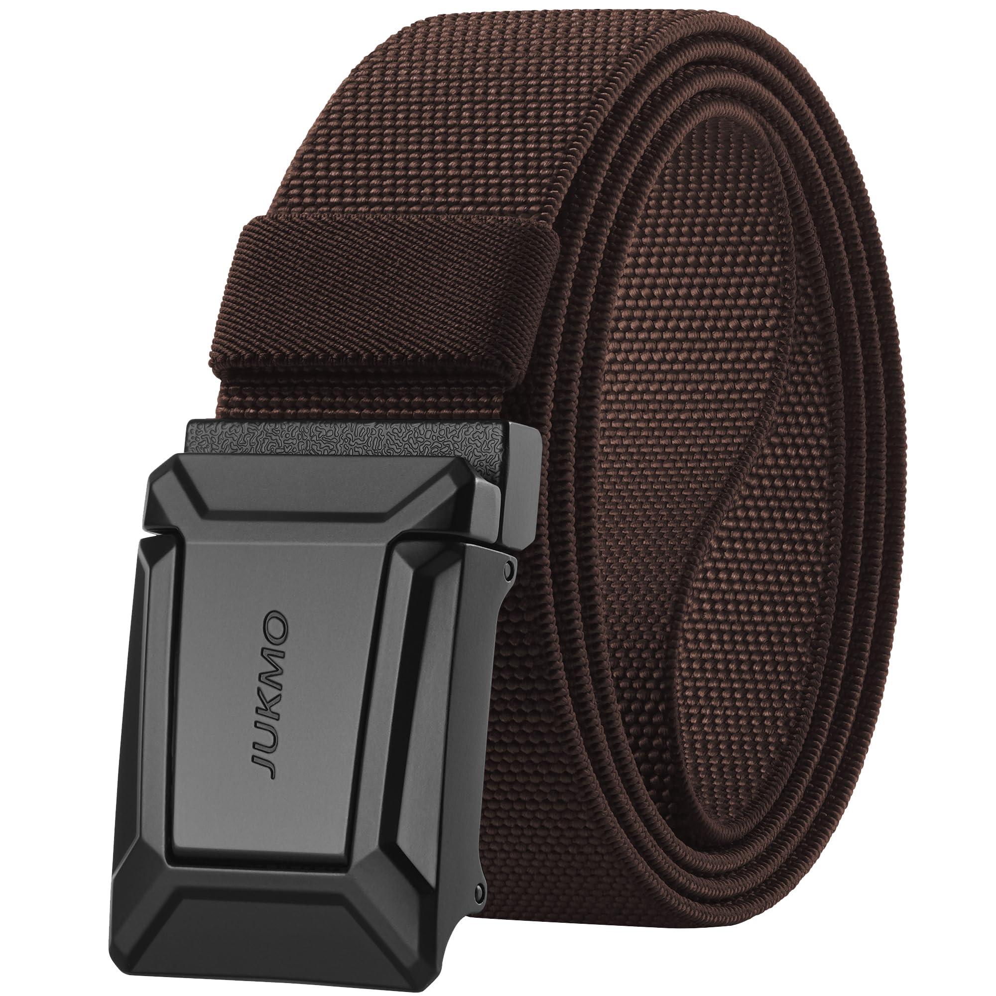 JUKMO Men's Stretch Tactical Belt, 1.5" Elastic Nylon Web with Flip Buckle