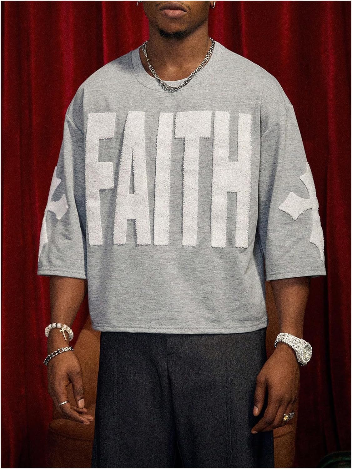 Verdusa Men's Oversized Graphic Tees Streetwear Y2K Grunge Summer Tops