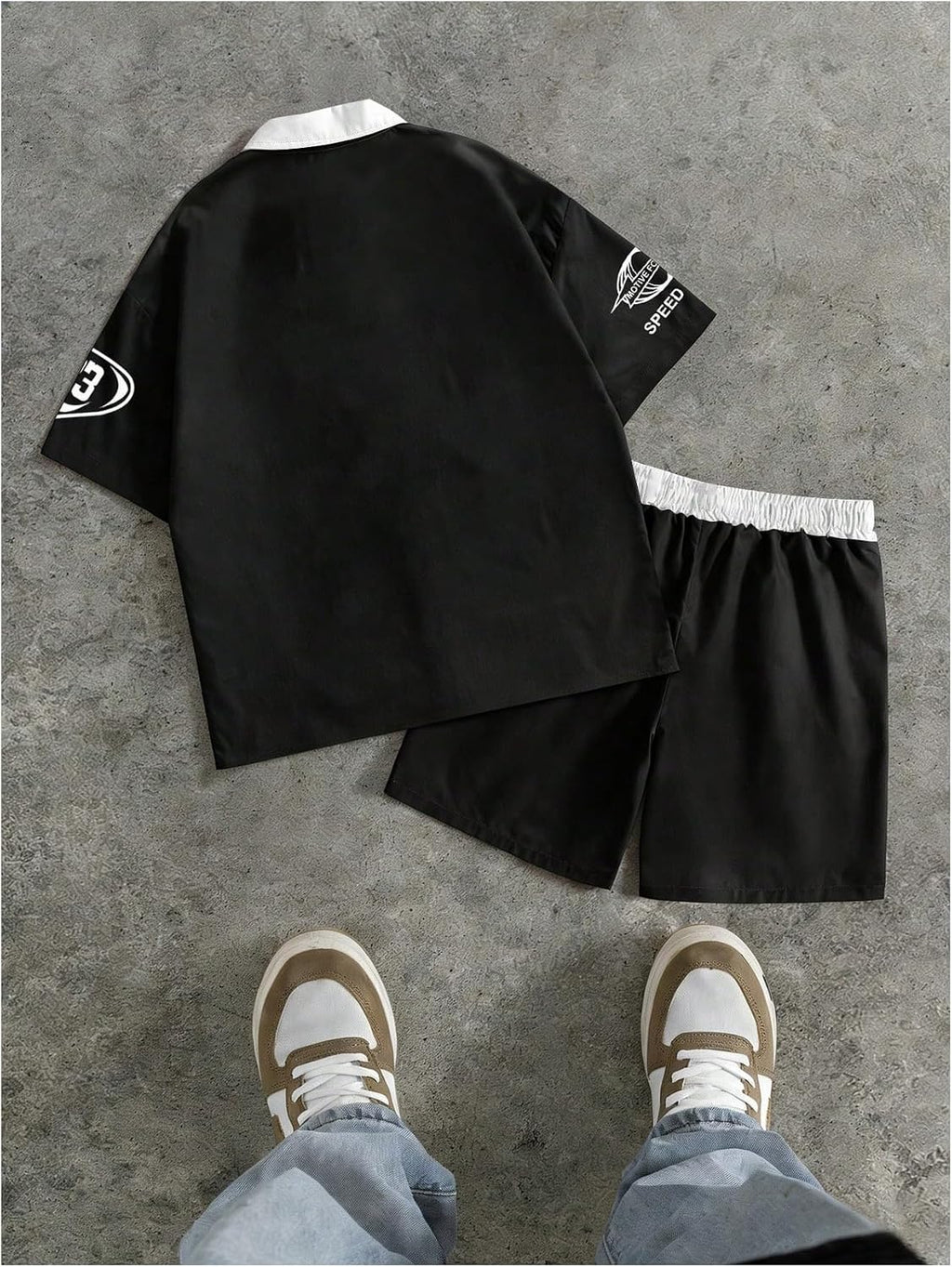 SOLY HUX Men's Summer Outfits Track Suits 2 Piece Short Sets
