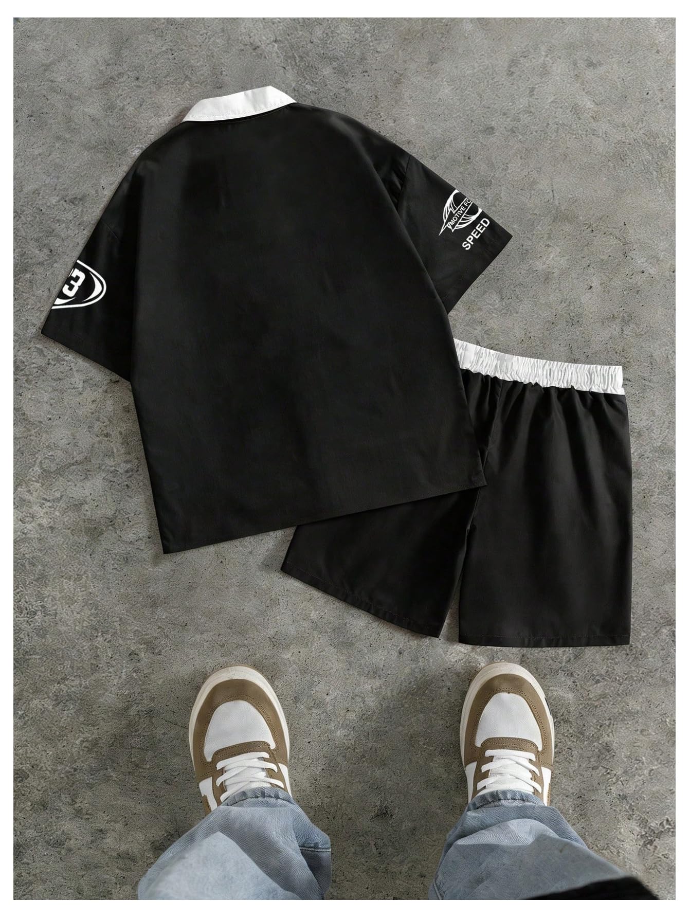 SOLY HUX Men's Summer Outfits Track Suits 2 Piece Short Sets