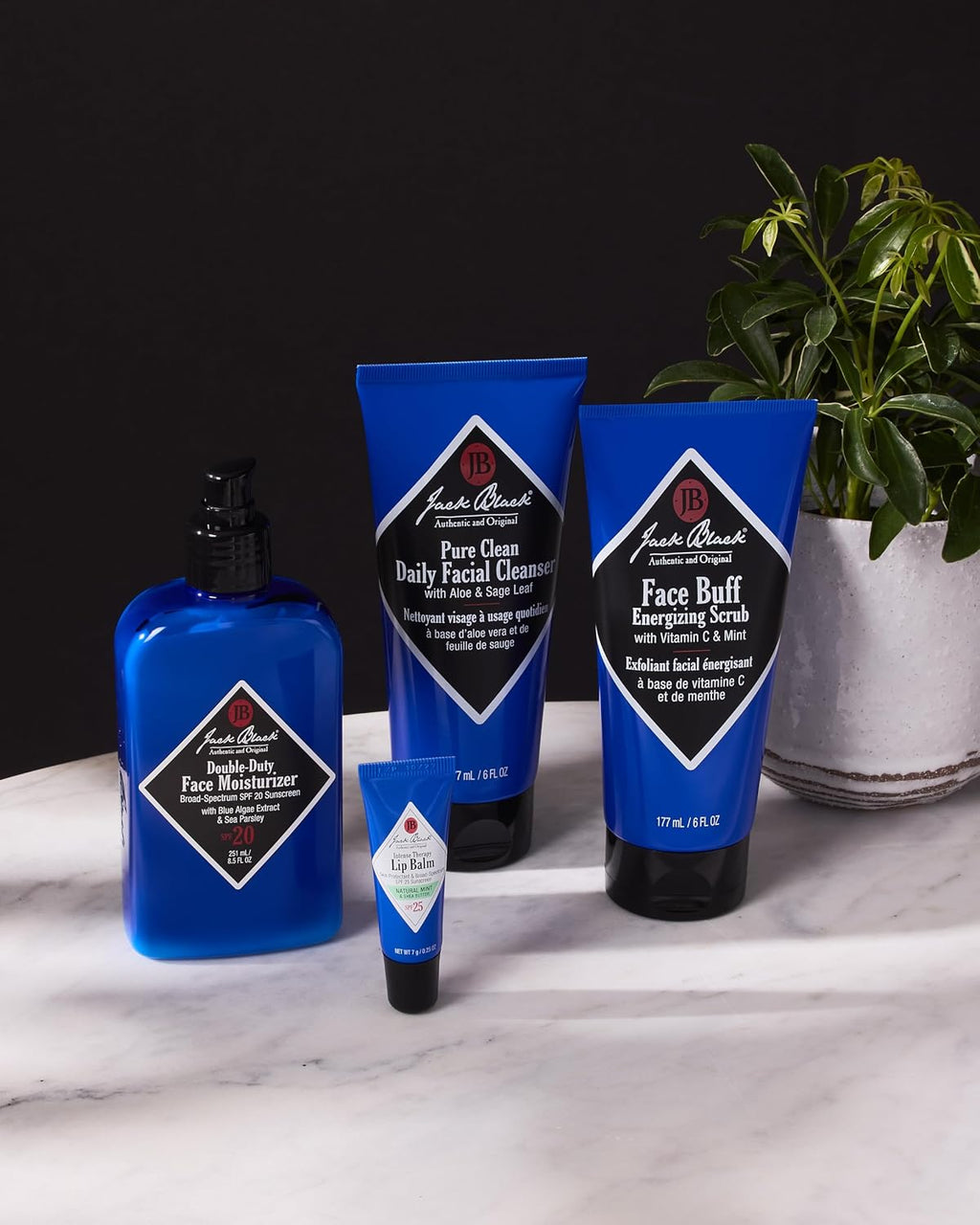 Jack Black Men's Skincare Kit, Men's Gift Set, Travel-Ready