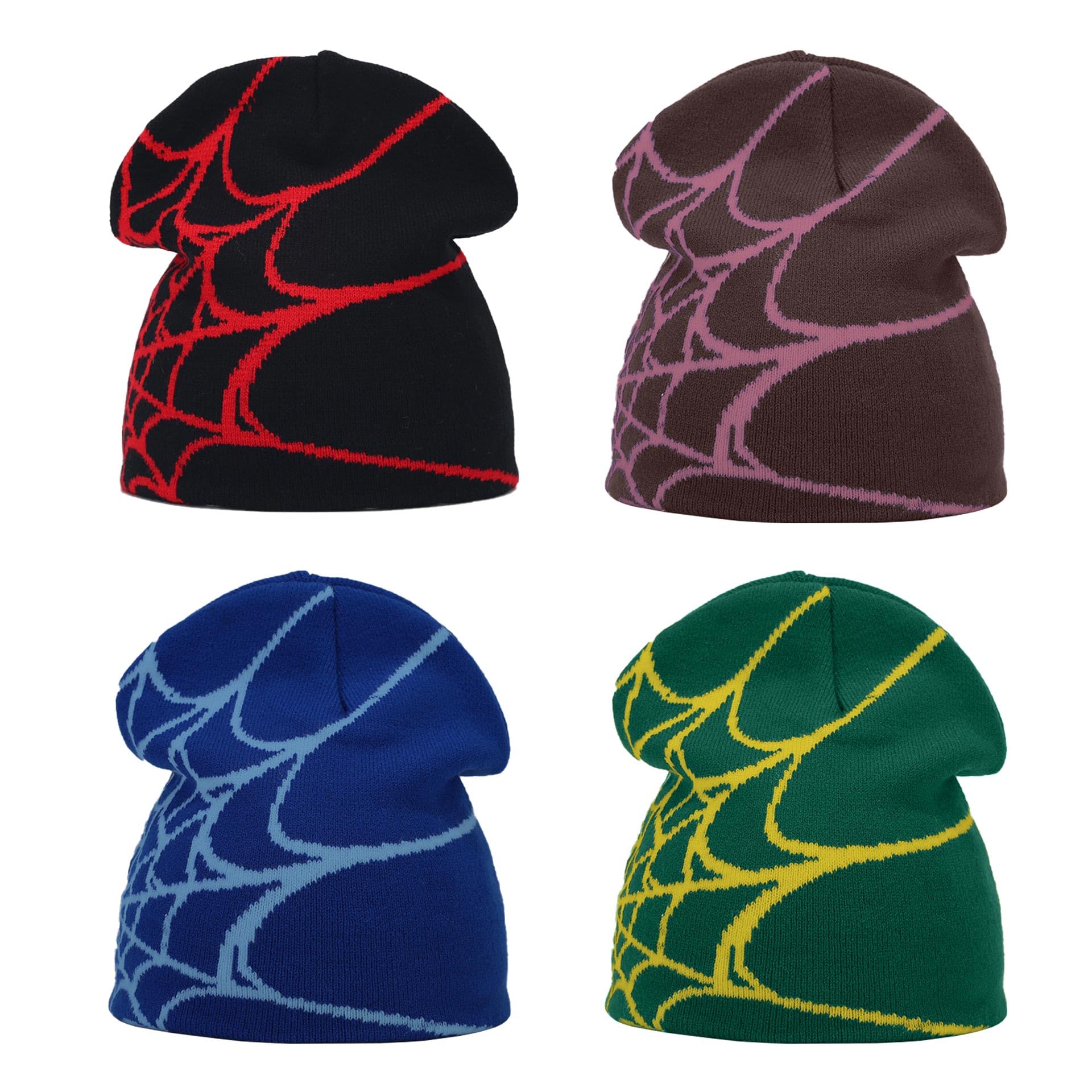 Y2K Knitted Beanies Hat Men Women Graphic Vintage Cap Gothic Warm Knitted Hat Streetwear Trend Beanie