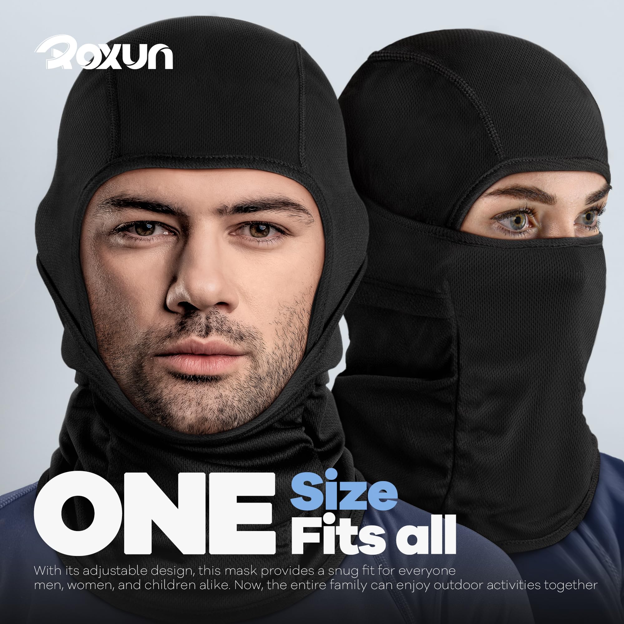 ROXUN Ski Mask Balaclava, Motorcycle Summer Cooling Breathable UV Protector