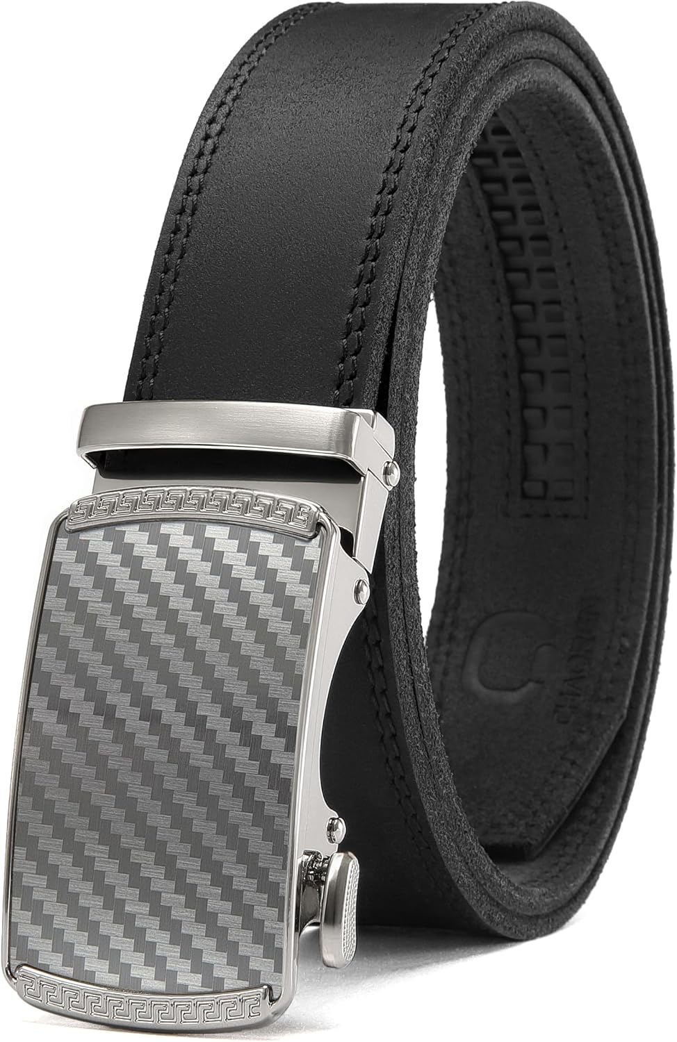 CHAOREN Men's Leather Ratchet Belt - Customizable Fit (35mm)