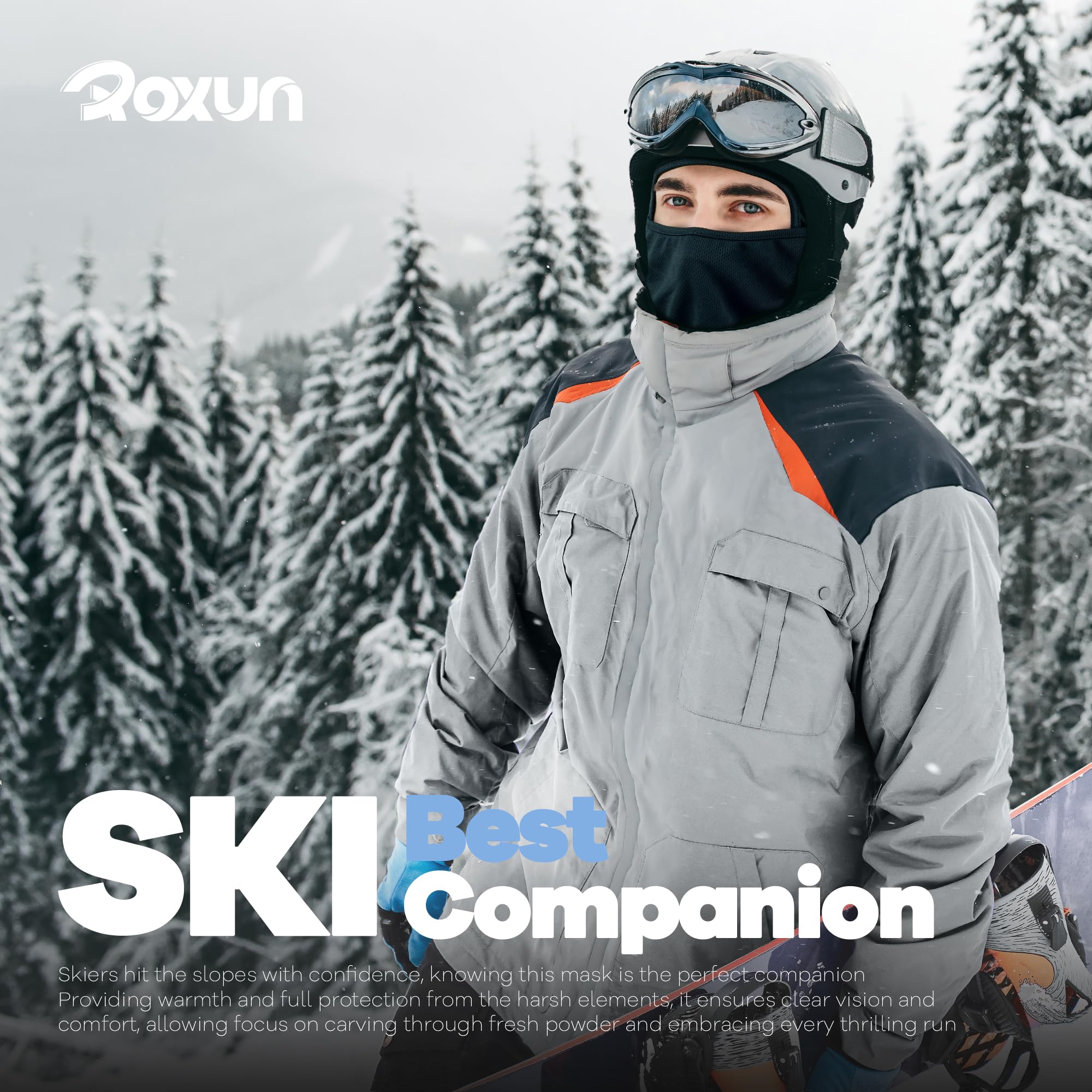 ROXUN Ski Mask Balaclava, Motorcycle Summer Cooling Breathable UV Protector