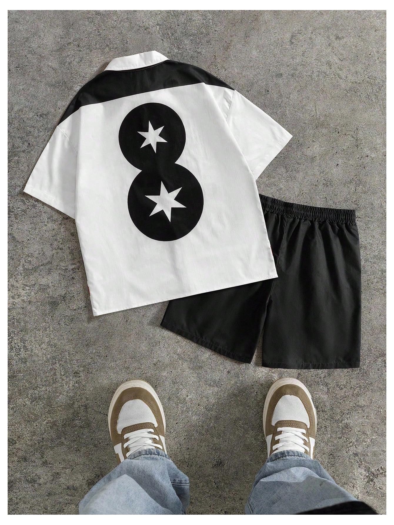 SOLY HUX Men's Summer Outfits Track Suits 2 Piece Short Sets