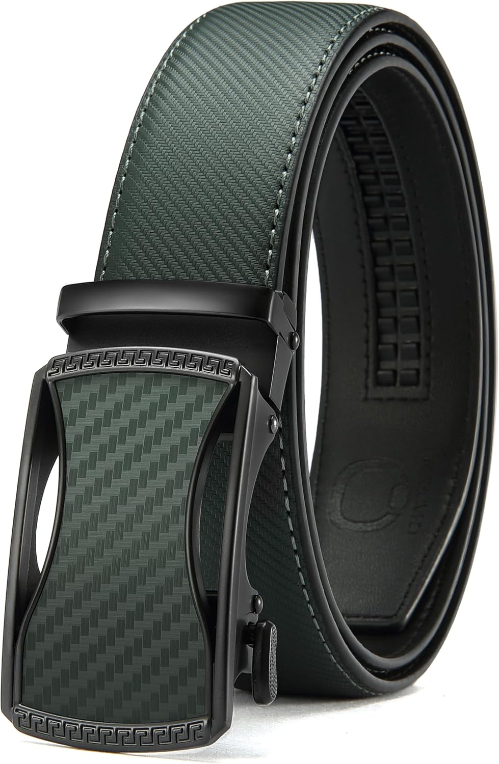 CHAOREN Men's Leather Ratchet Belt - Customizable Fit (35mm)