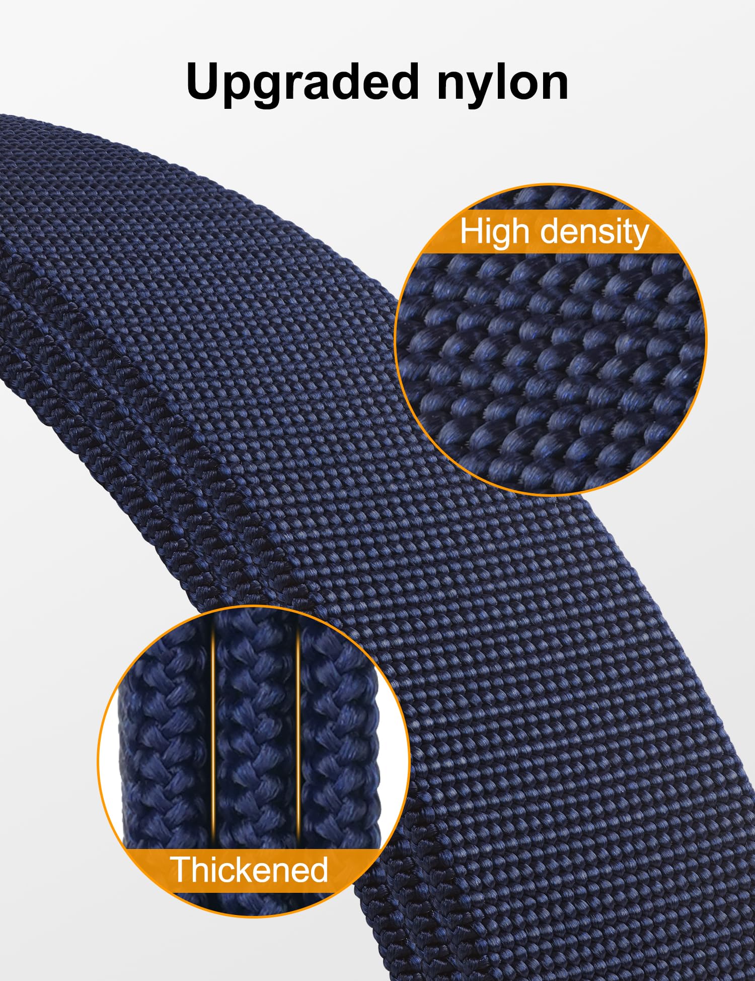 JUKMO Men's Stretch Tactical Belt, 1.5" Elastic Nylon Web with Flip Buckle
