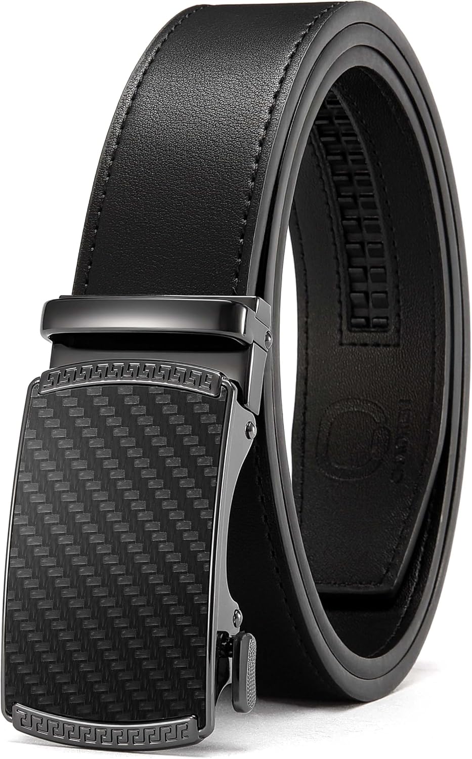 CHAOREN Men's Leather Ratchet Belt - Customizable Fit (35mm)