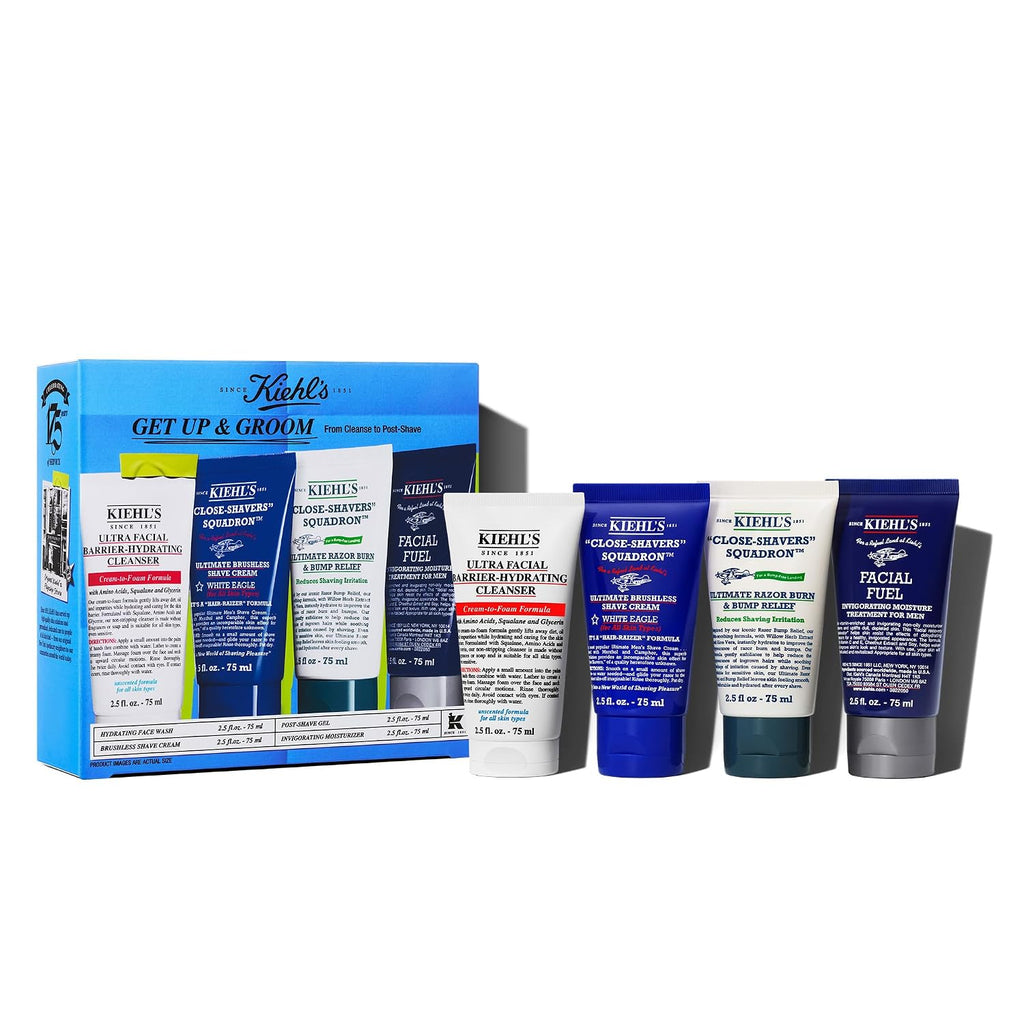 Kiehl's - Men's Skincare & Shaving Kit - Grooming Set - 4pk