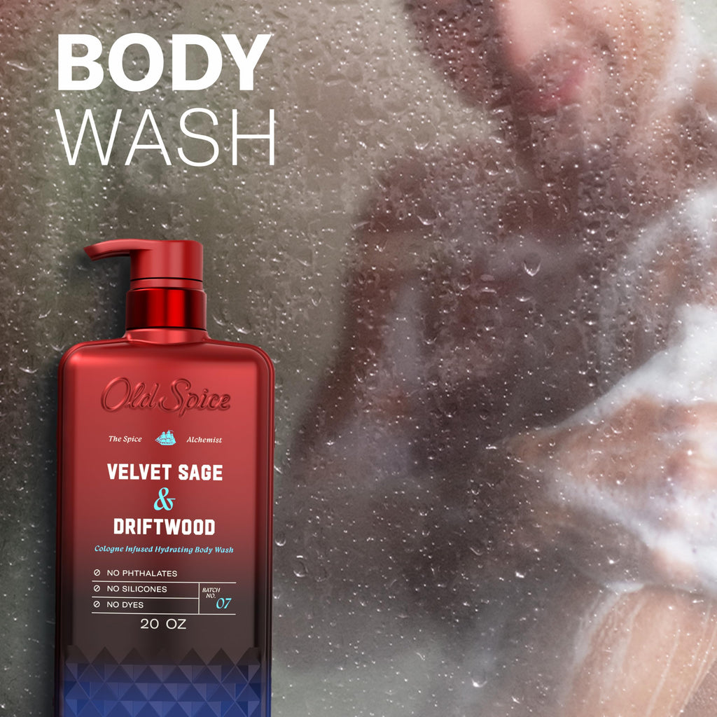 Old Spice Body Wash for Men, Cashmere + Vanilla Wood Scent, 20 fl oz