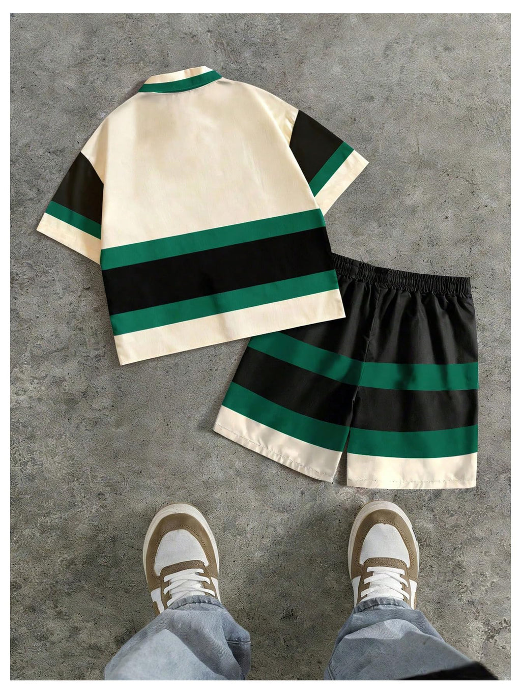 SOLY HUX Men's Summer Outfits Track Suits 2 Piece Short Sets