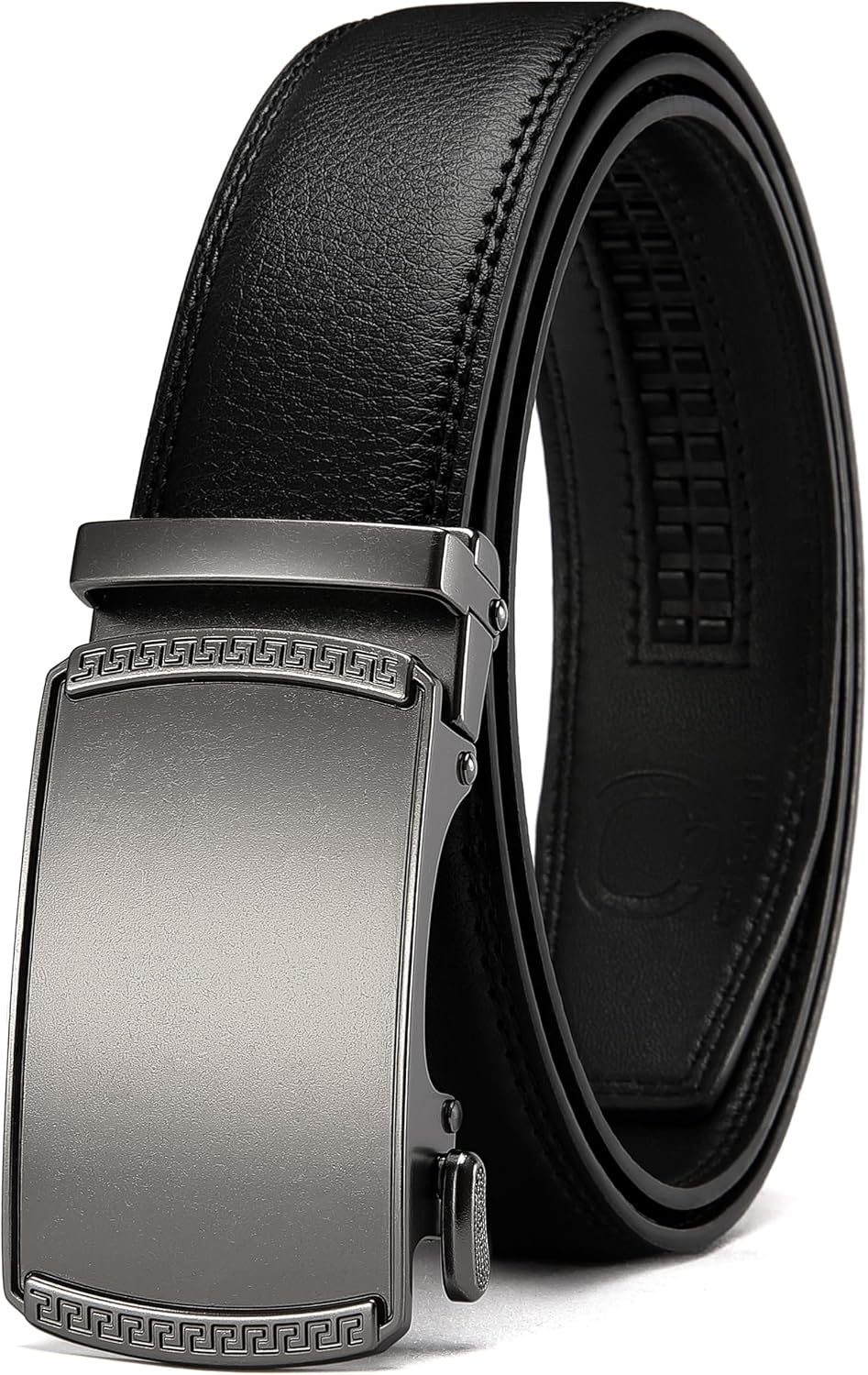 CHAOREN Men's Leather Ratchet Belt - Customizable Fit (35mm)